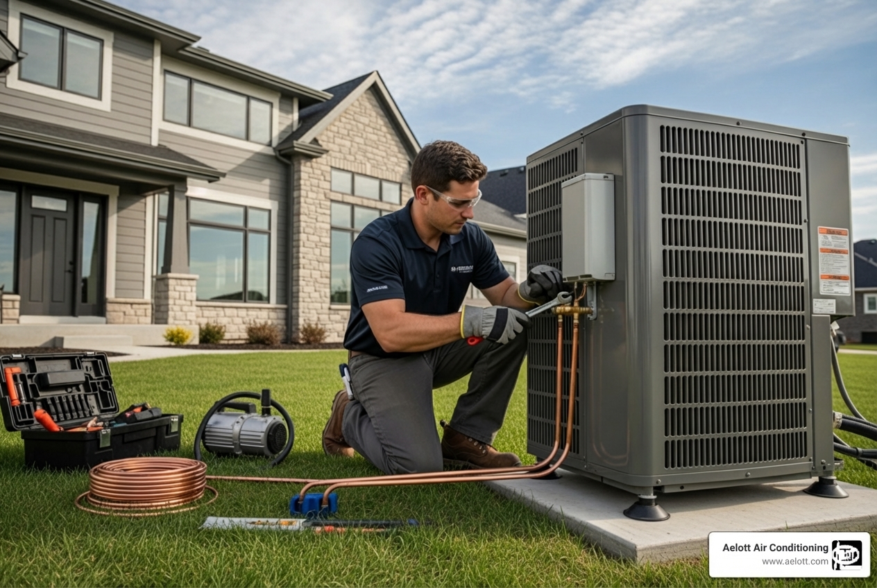 Find me experienced contractors for a new heat pump installation in Escondido.