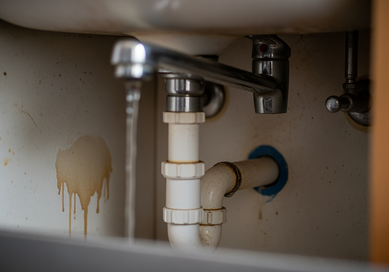 Infographic explaining the top 5 signs your home's plumbing needs an upgrade - plumbing renovations in fallbrook, ca