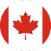 Flag of Canada inside a circle