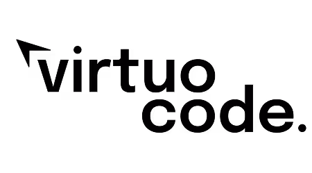 Black VirtuoCode Logo