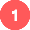 The number 1 on a red background