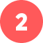 The number 2 on a red background
