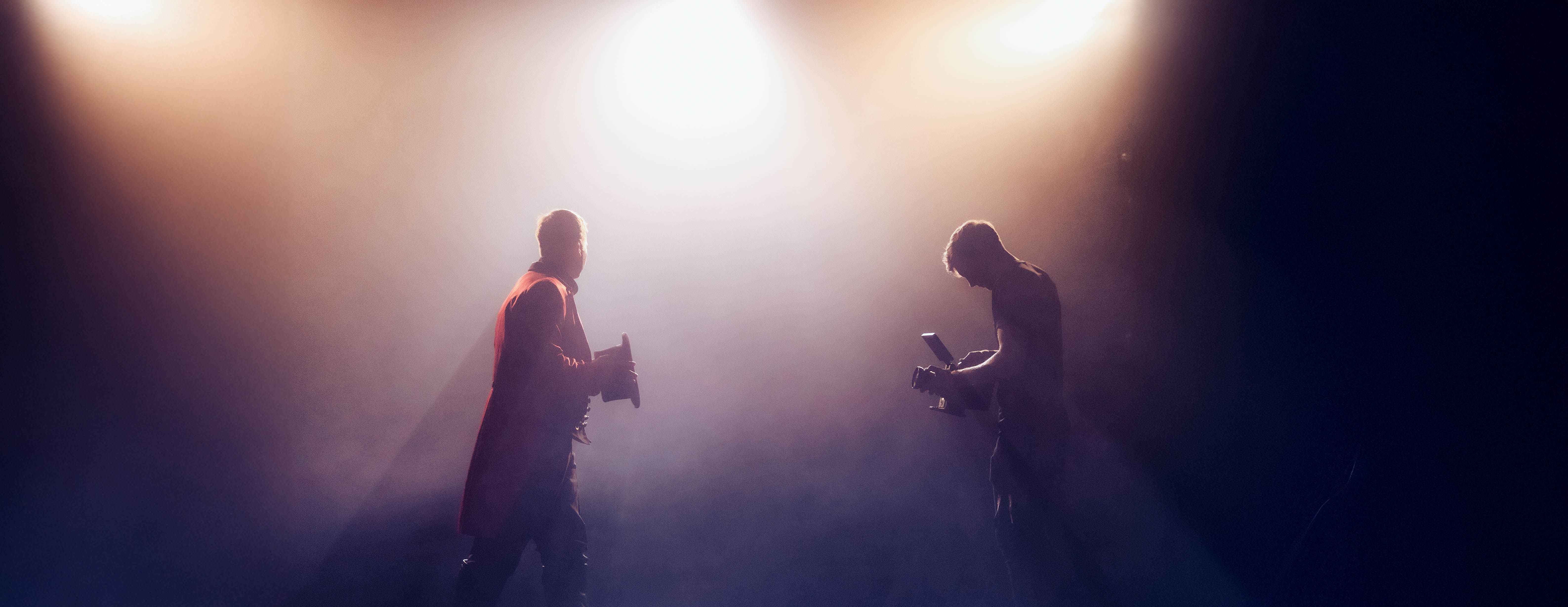 Behind-the-scenes shot of cinematic advert for online accounting firm Debitam. 