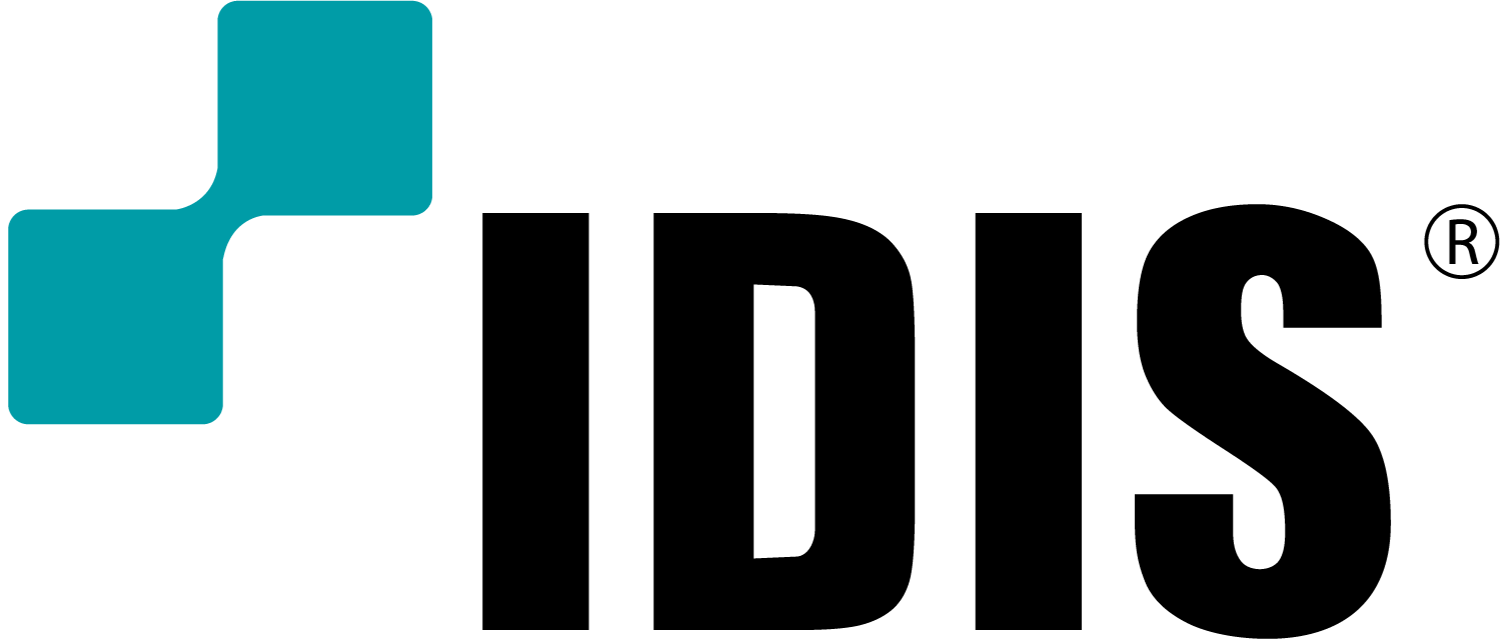 IDIS company logo with stylized teal checkmark and black uppercase text.