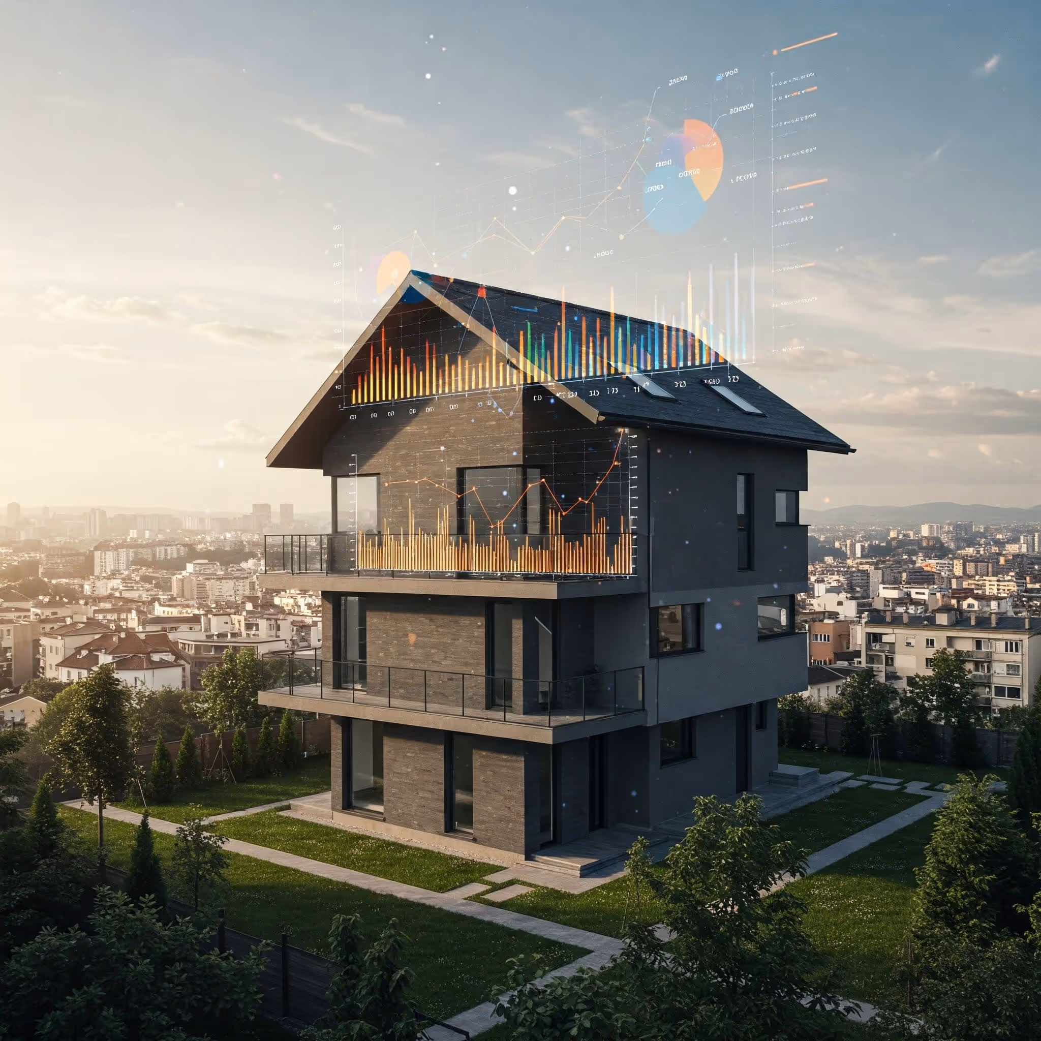 analisi di un immobile con altri edifici nello sfondo