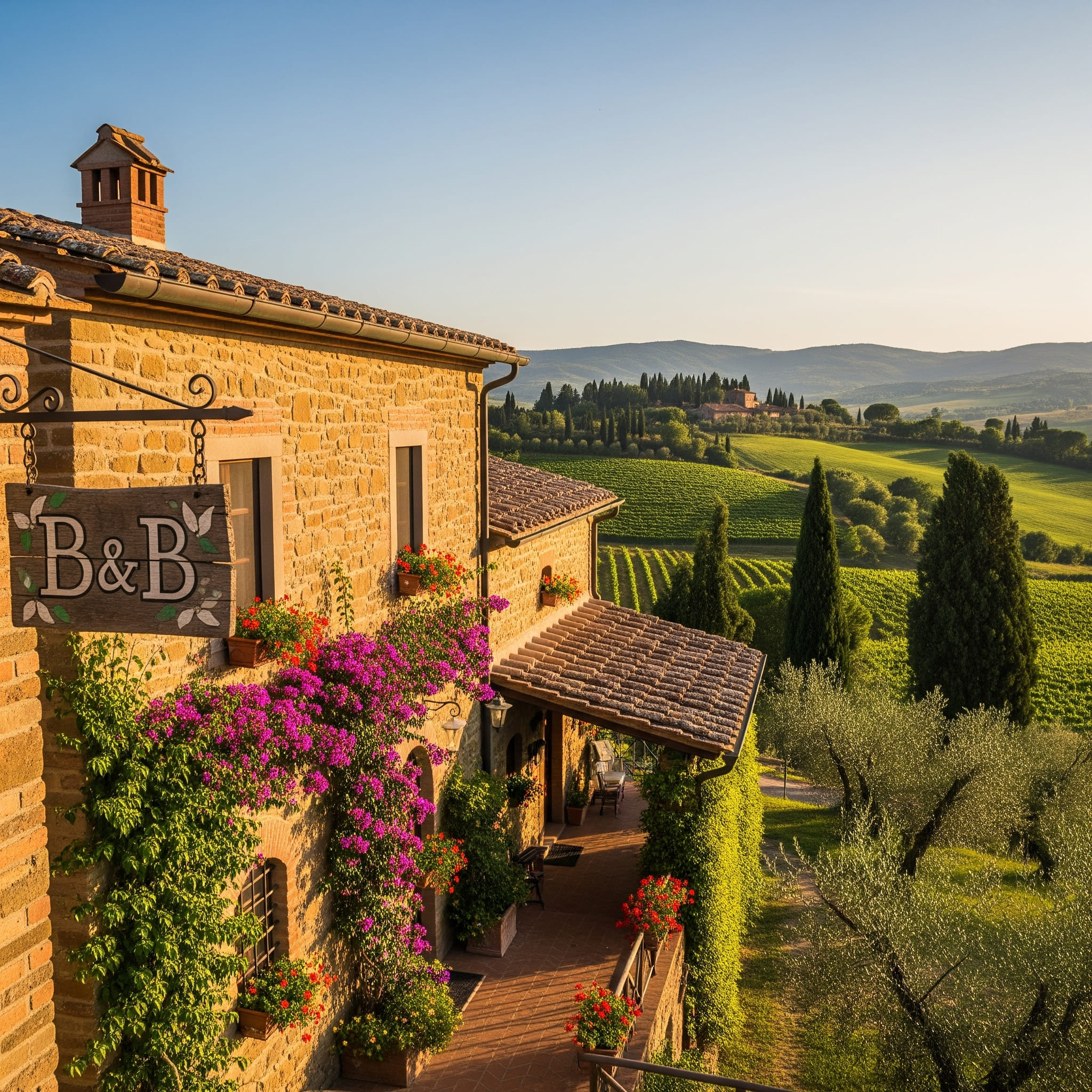 un b&b nella campagna del centro italia