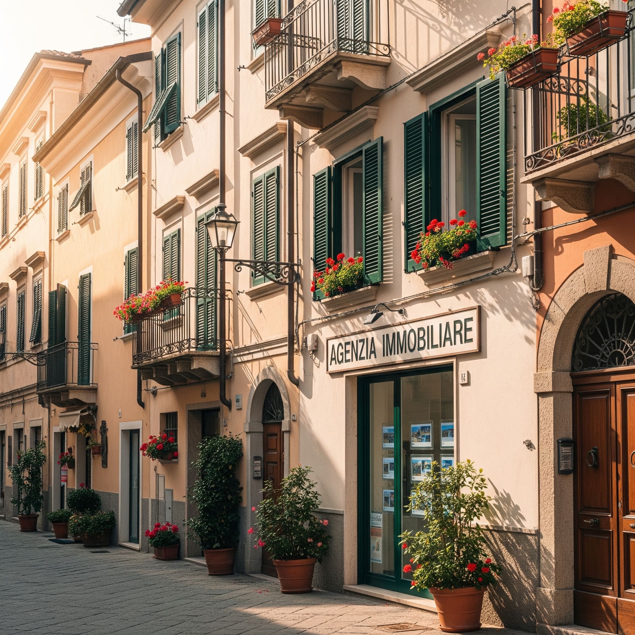 Un'agenzia immobiliare in Italia