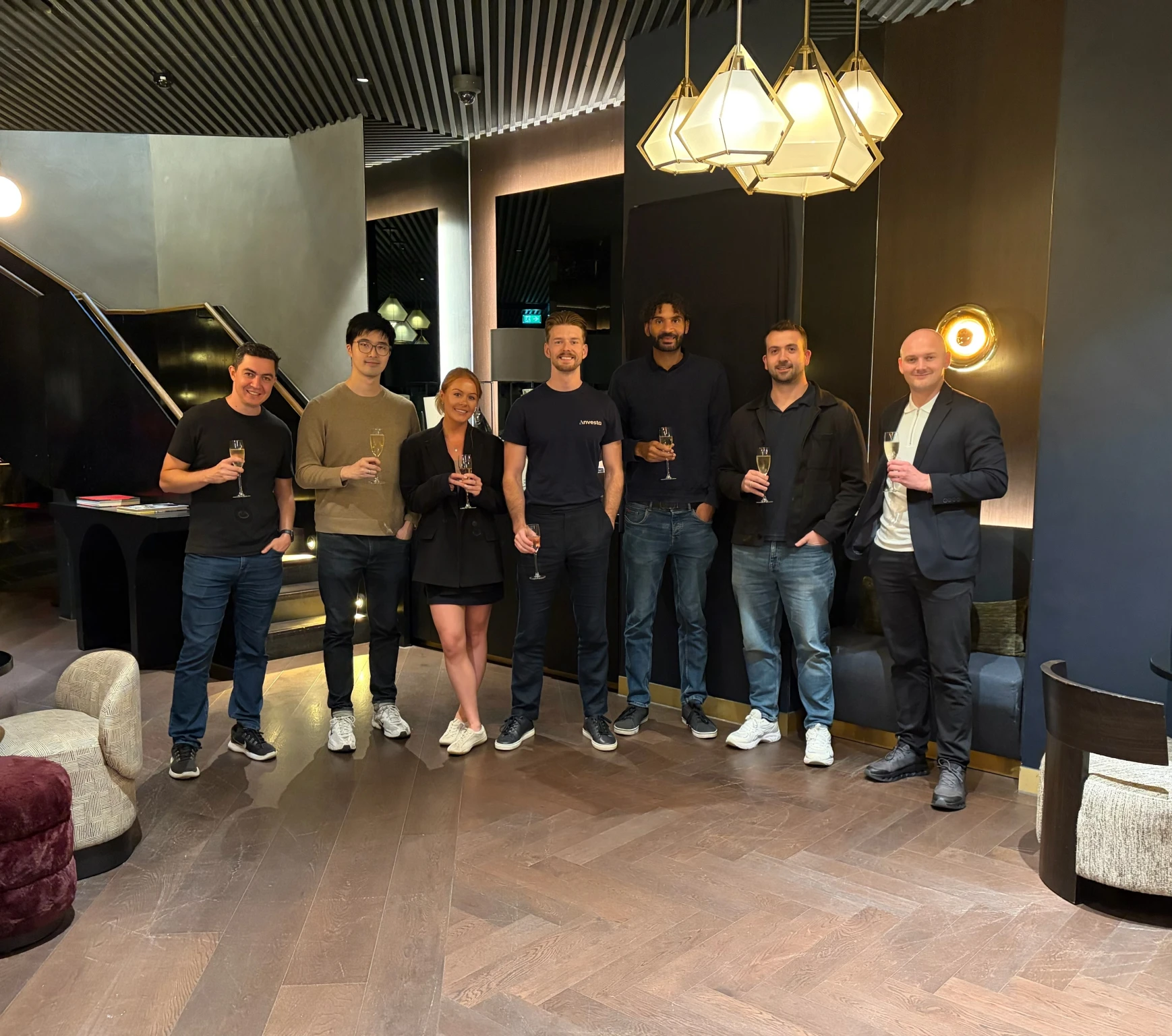 The Investa team celebrating an award win