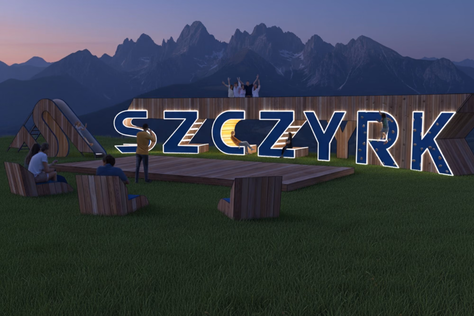 playful sign Szczyrk