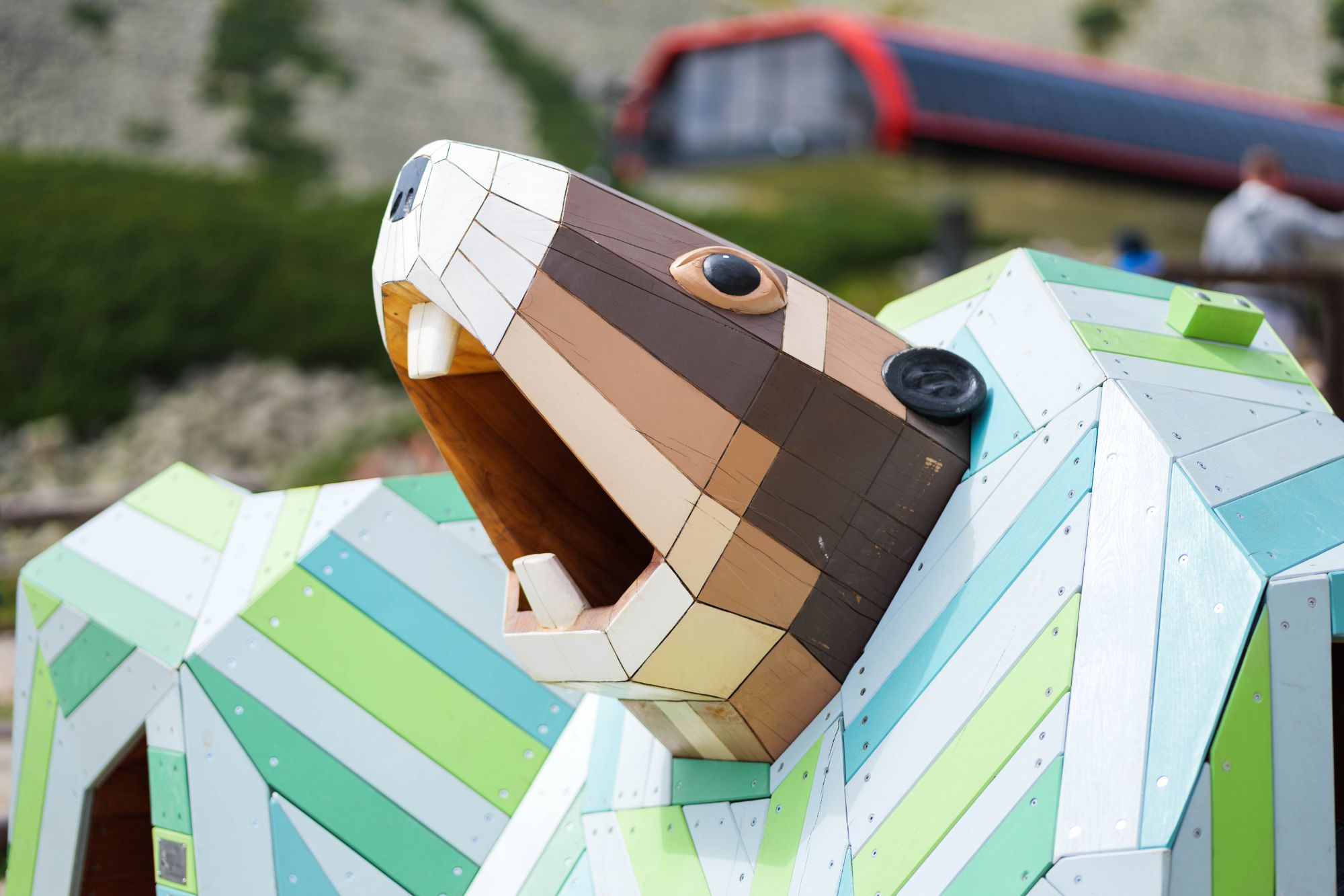 Marmot burrow play sculpture