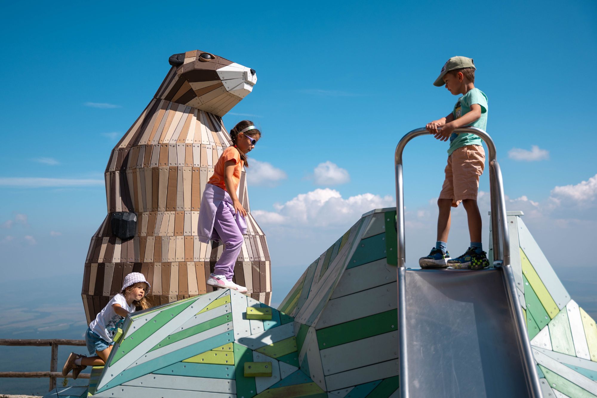 Marmot play sculpture