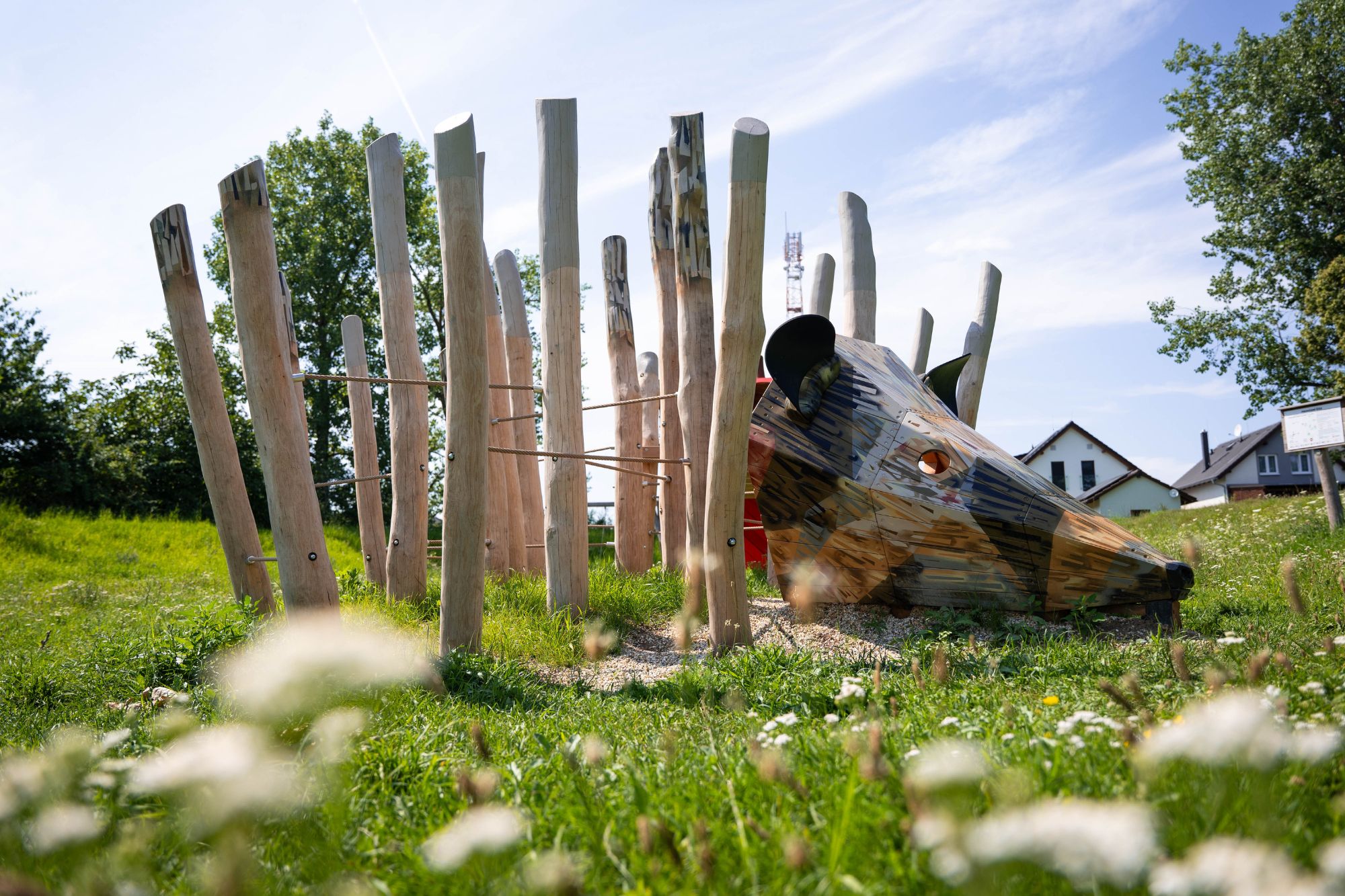 Hedgehog play sculpture