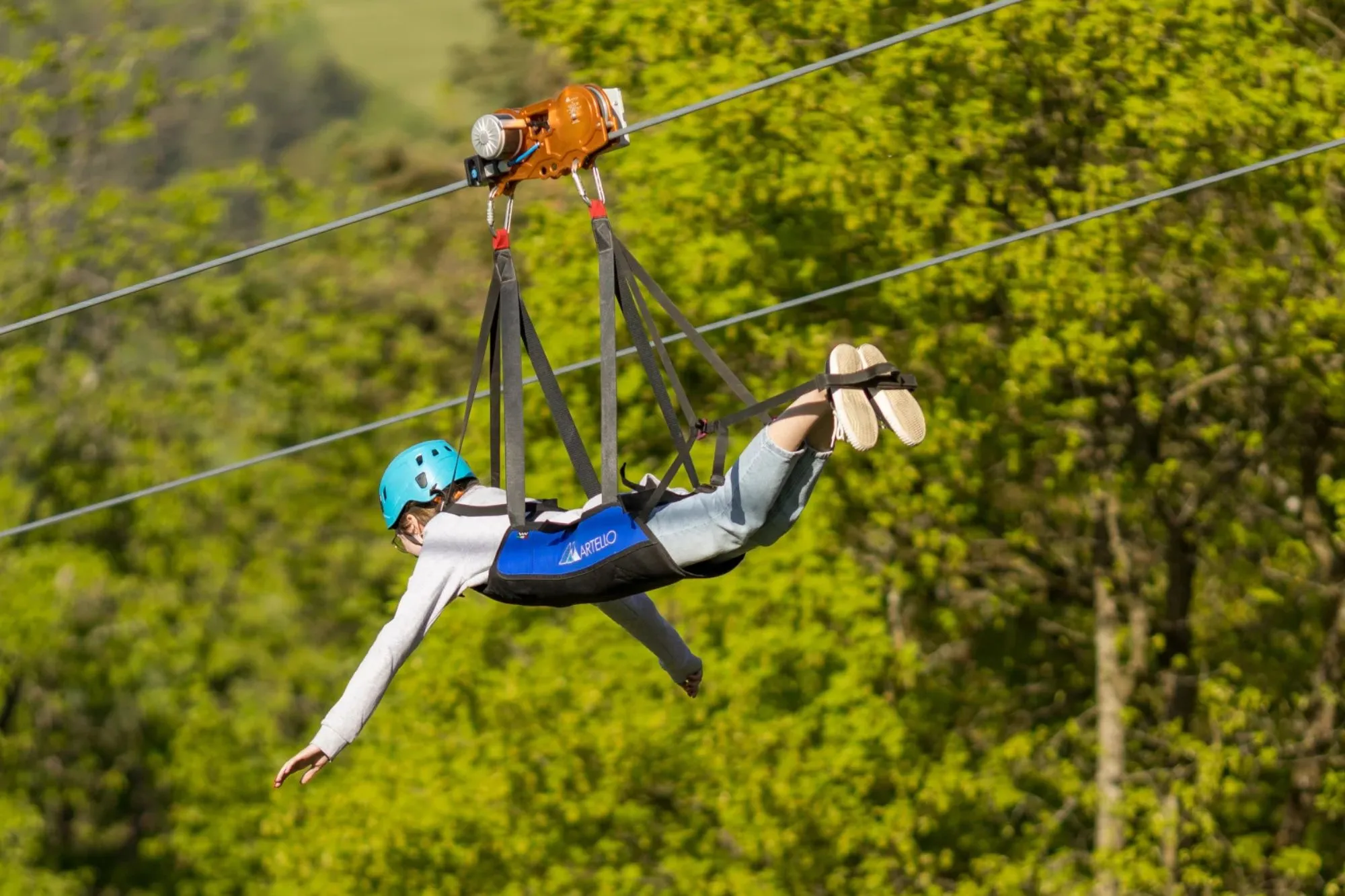 Longest zipline in Poland Wańkowa