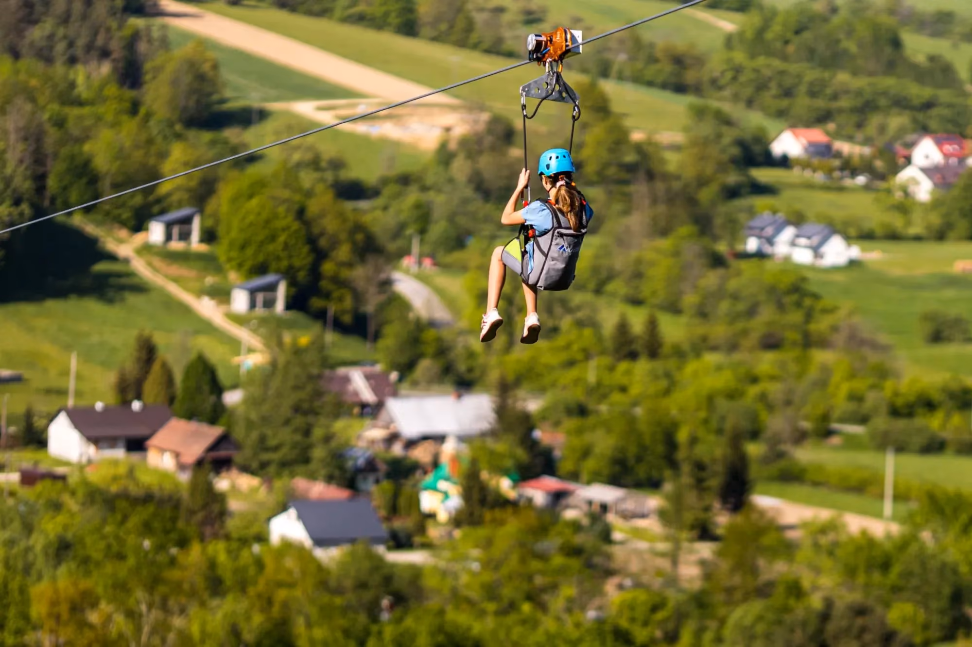Longest zipline in Poland Wańkowa