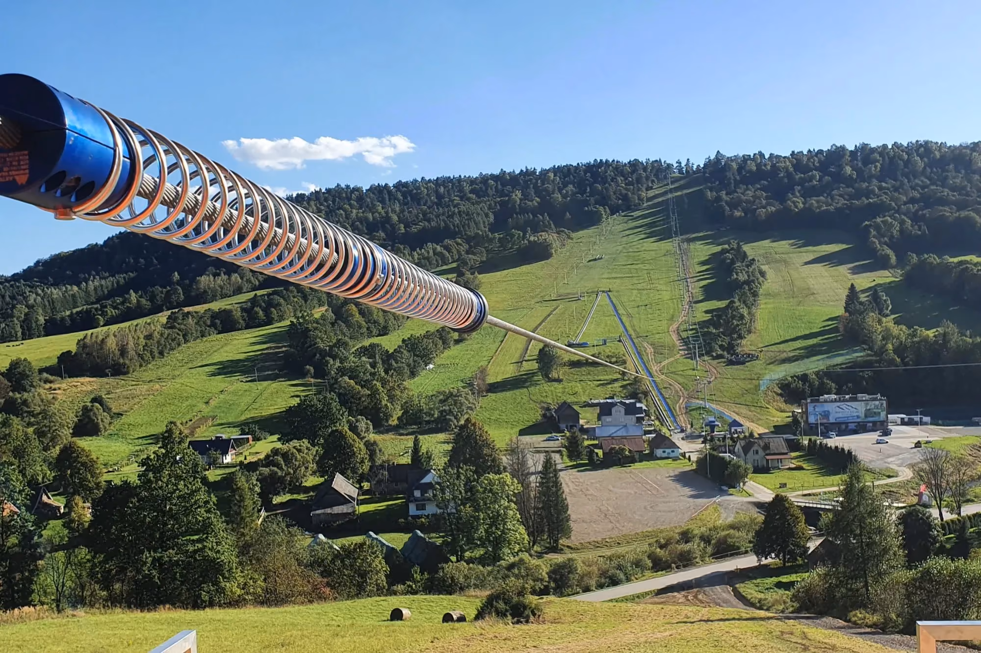 Longest zipline in Poland Wańkowa