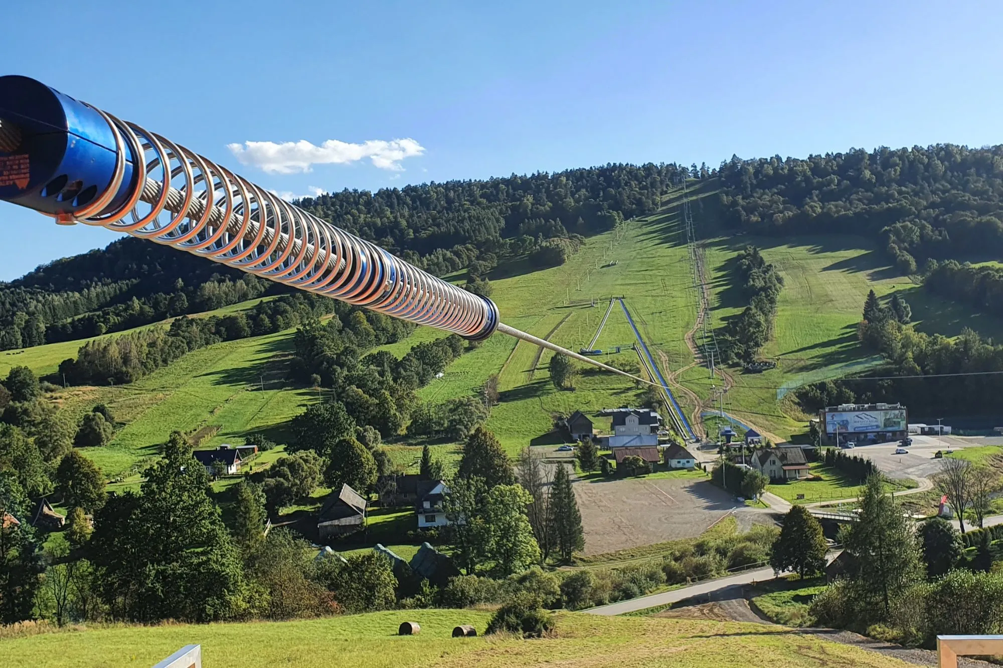 Longest zipline in Poland Wańkowa
