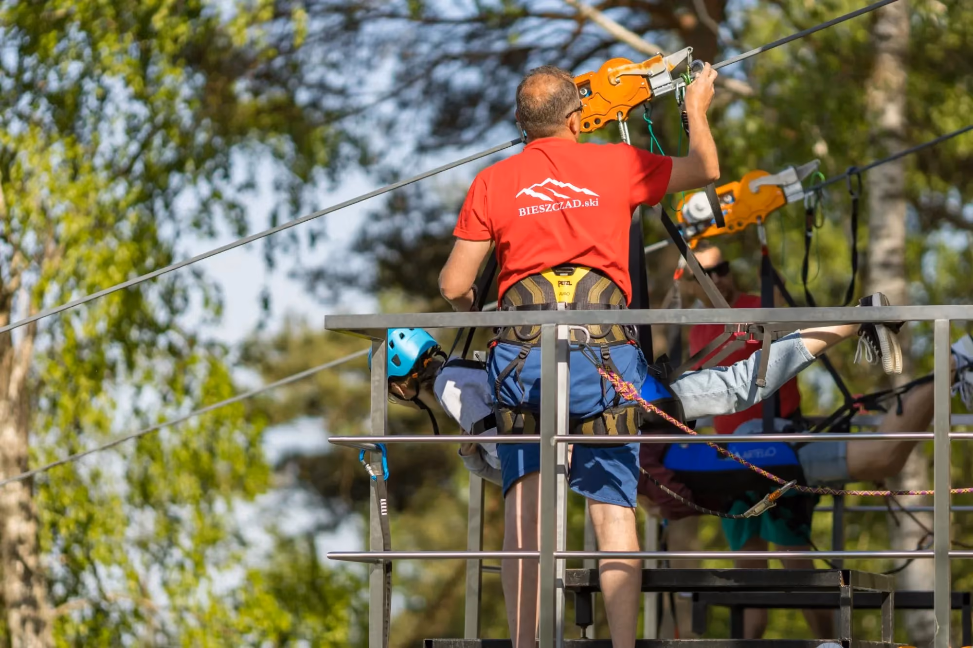 Longest zipline in Poland Wańkowa
