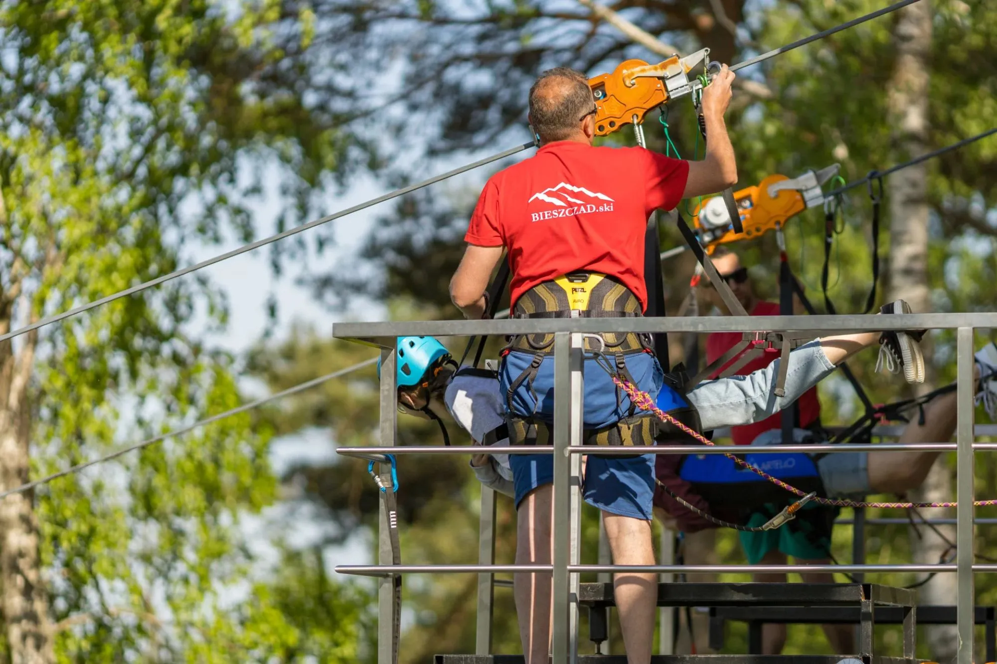 Longest zipline in Poland Wańkowa