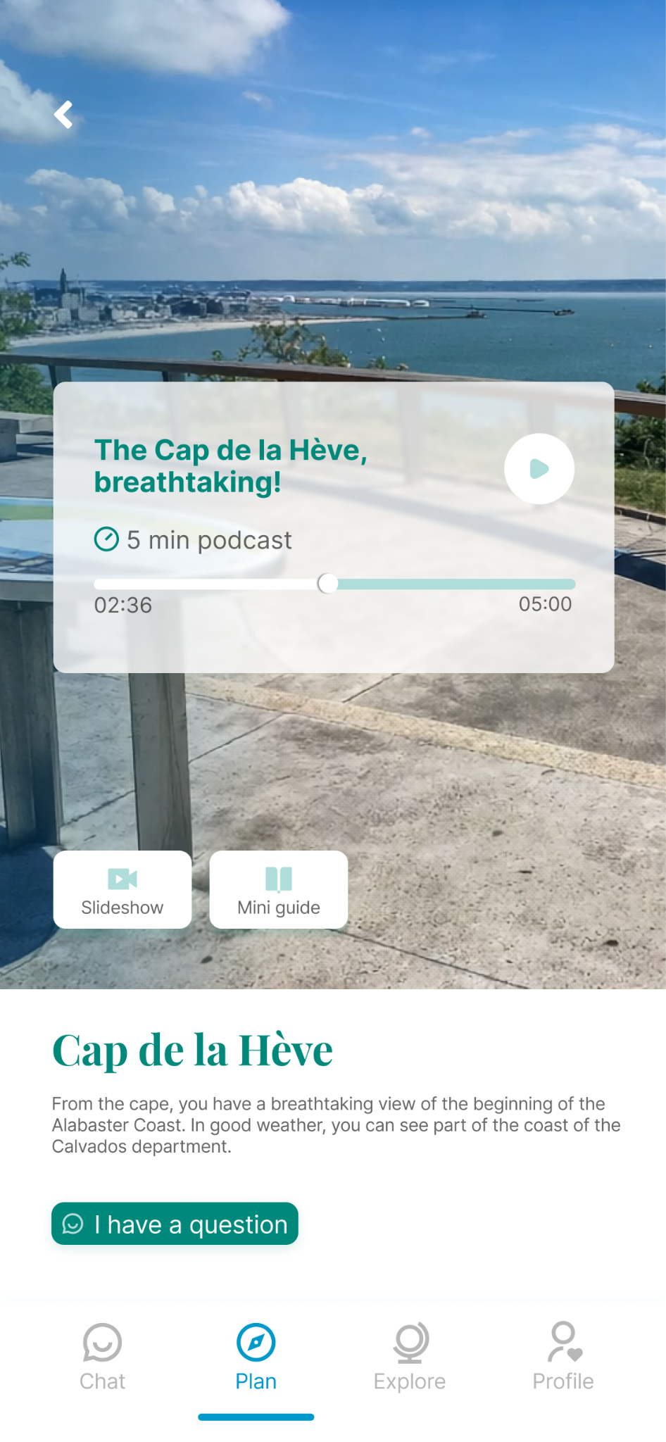 Écran podcast de Travmatter Explore