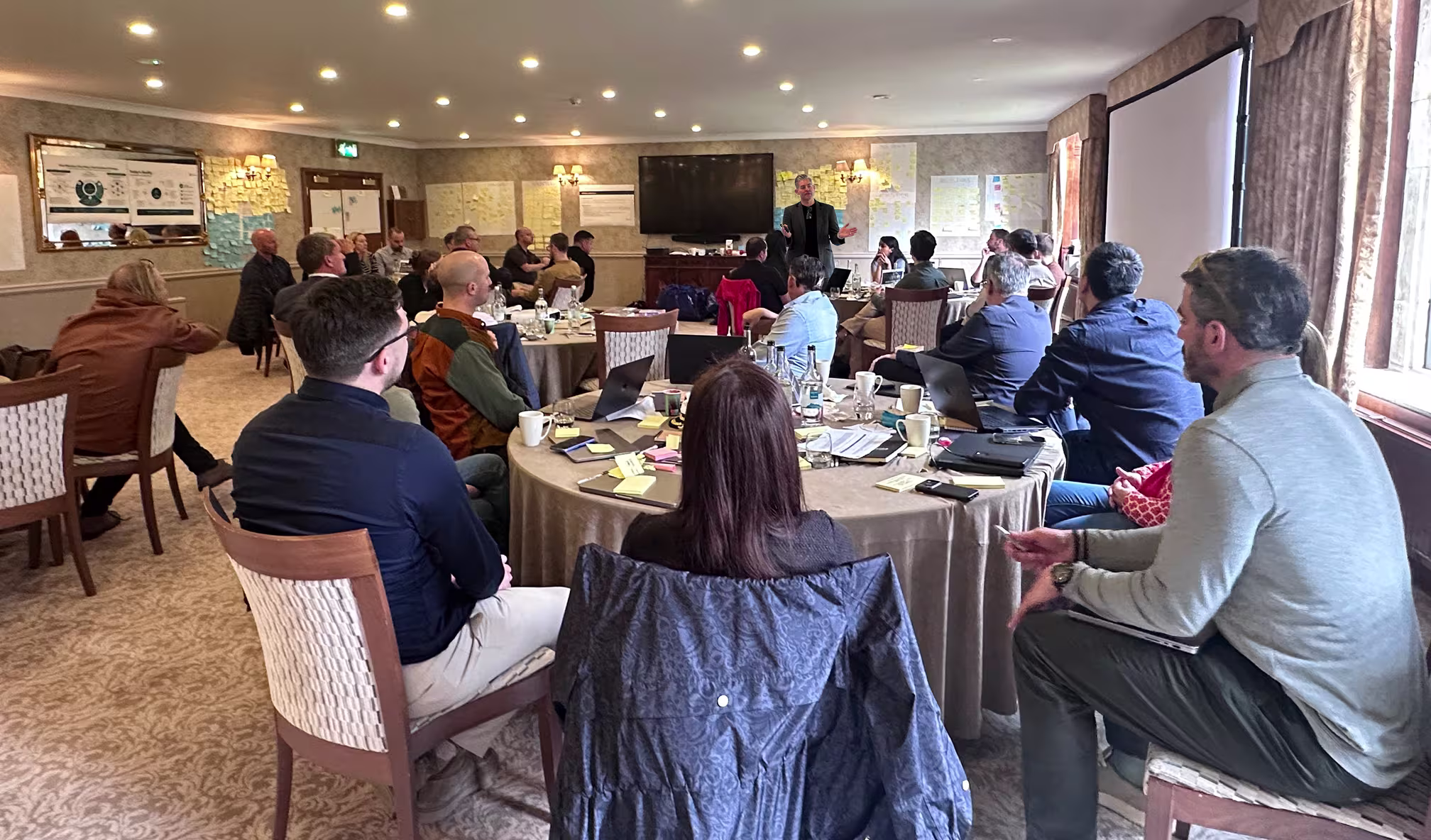 Rob Hamblen facilitating a Marcura AI offsite workshop