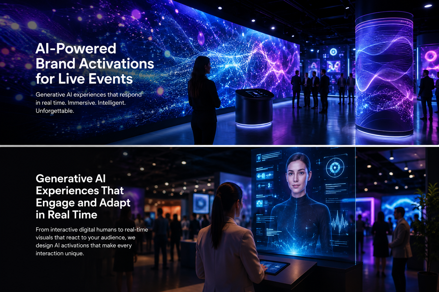 Interactive AI experience for trade shows and exhibitions