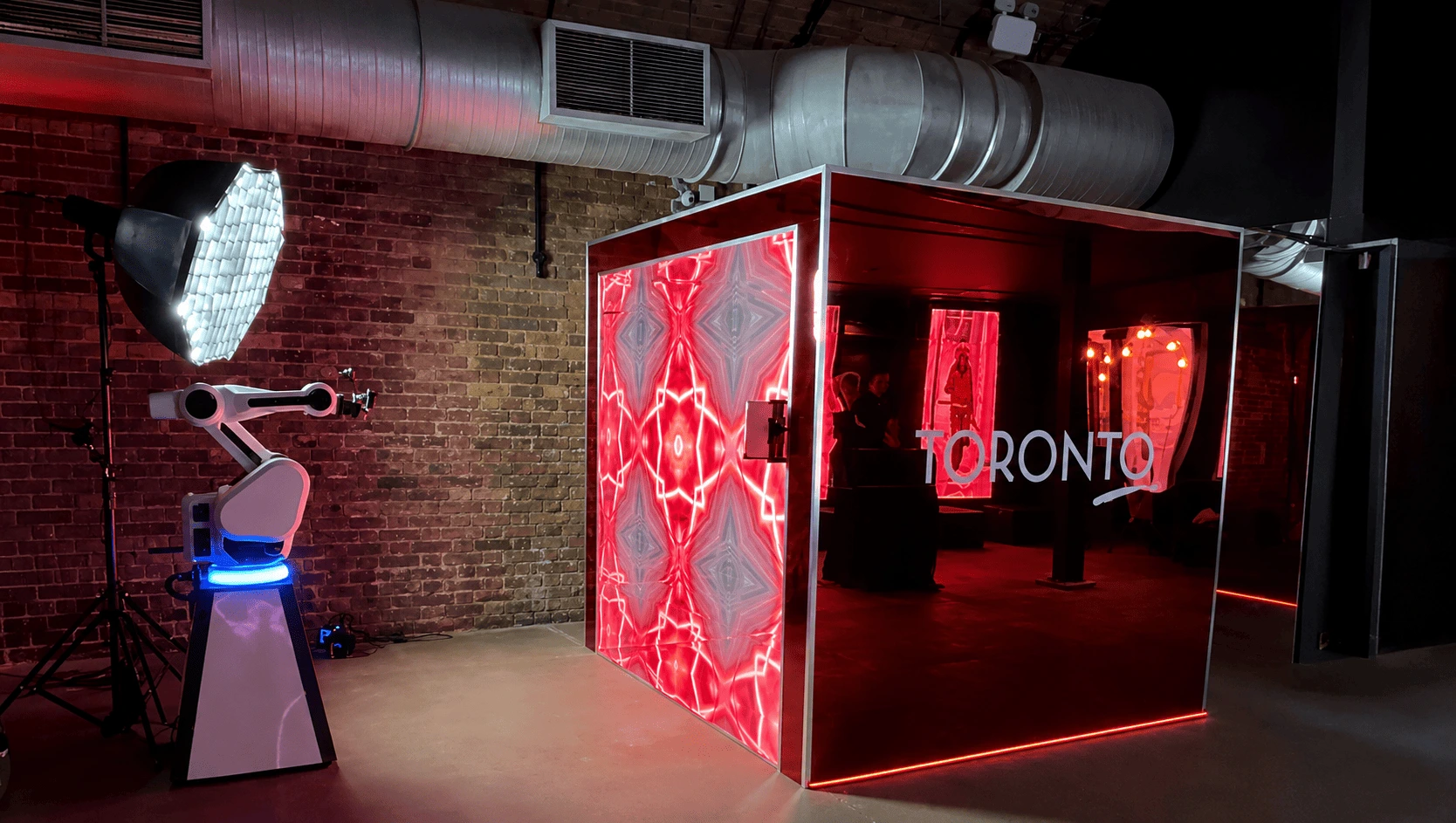MirrorBox™ Red Edition: Robotic GlamBot Activation for Destination Toronto in London