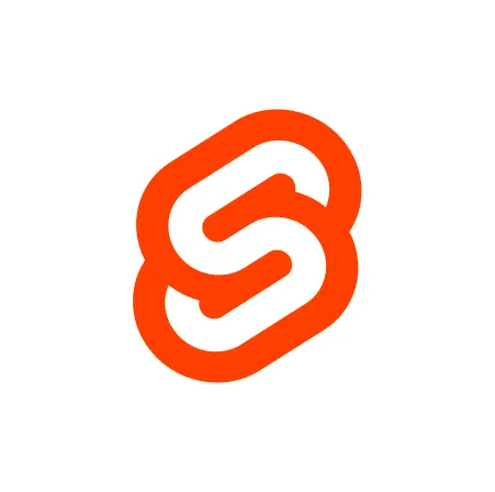 Orange stylized letter S logo on a white rounded square background.