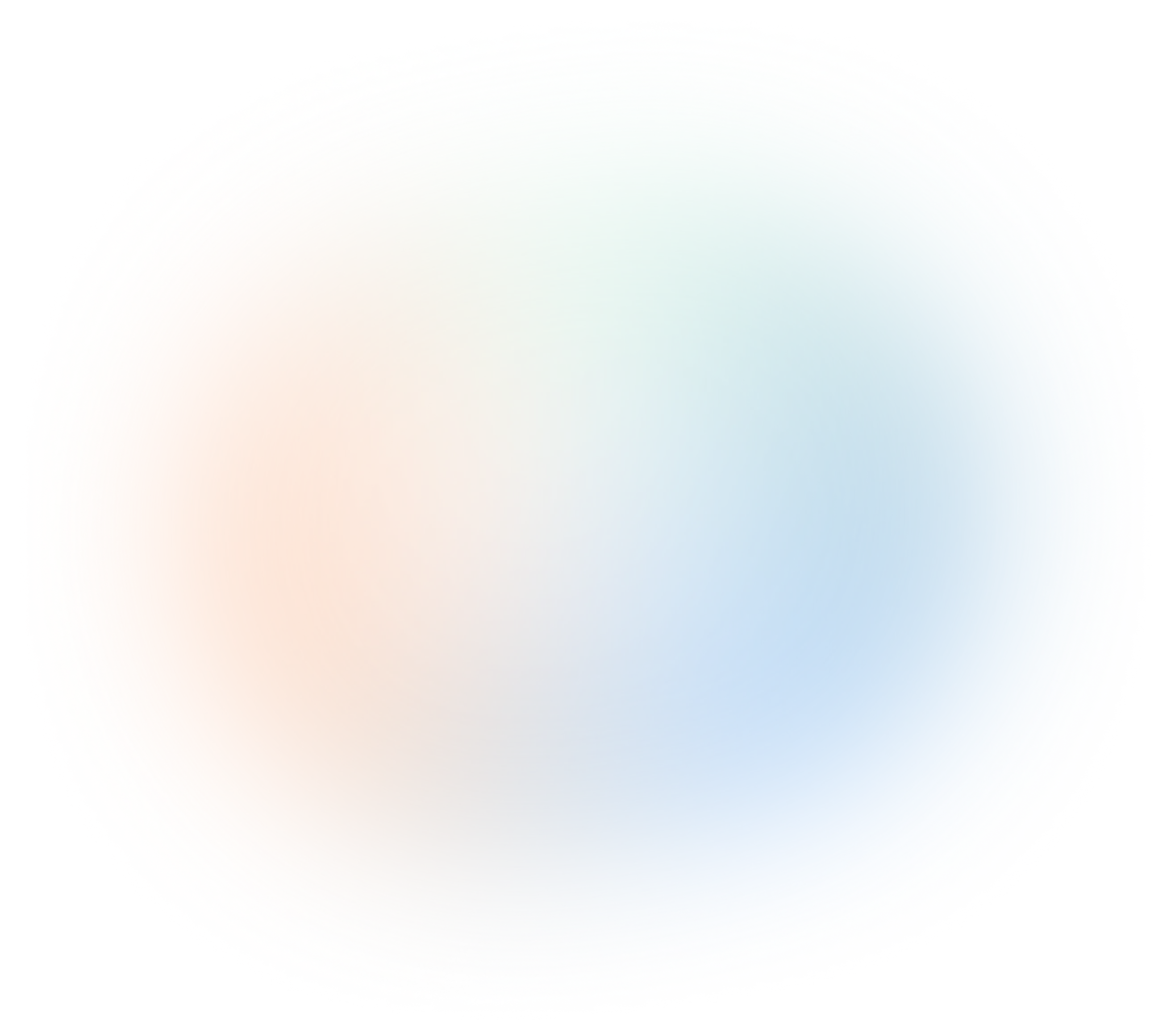 Abstract blurred background with gradient colors transitioning from orange on the left to blue on the right.