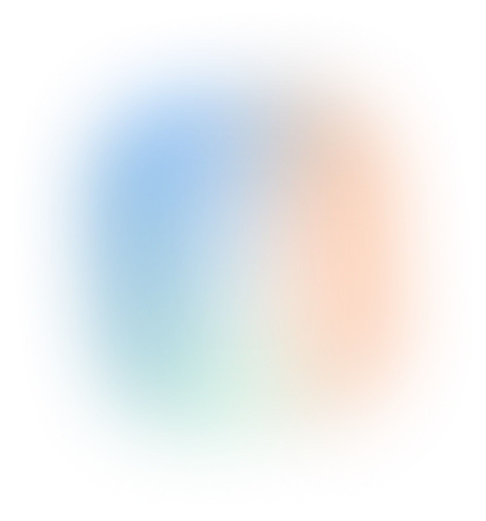 Rounded square shape with a gradient from blue on the left to orange on the right.