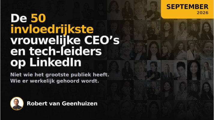 The 50 most influential female CEOs and tech leaders in the Netherlands on LinkedIn