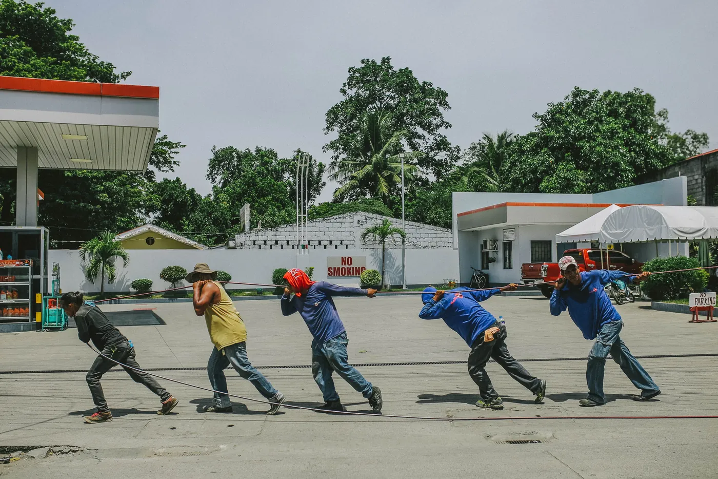 Doorzettingsvermogen groep werkers.