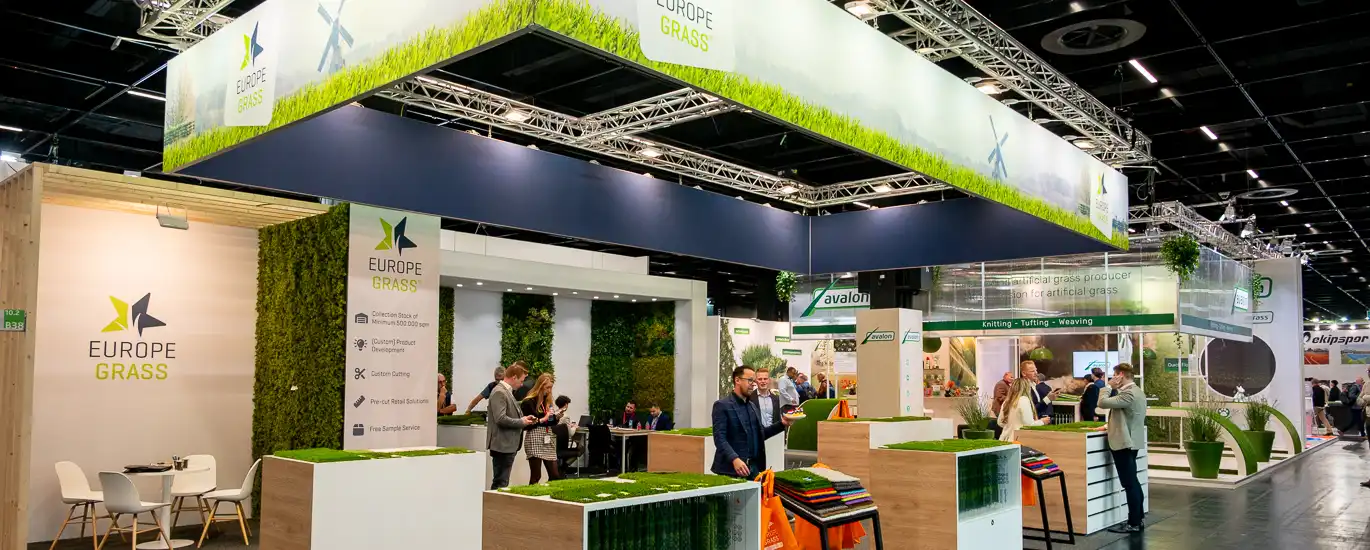 Europe Grass exhibition stand at FSB in Cologne