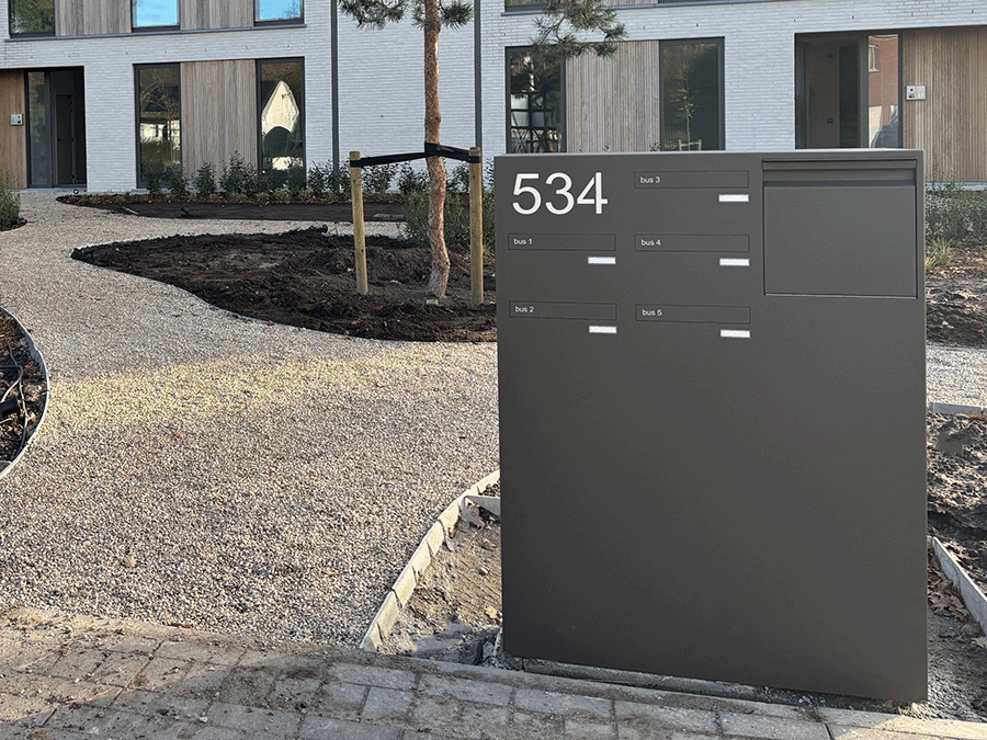 Brievenbusgeheel Pilast op maat