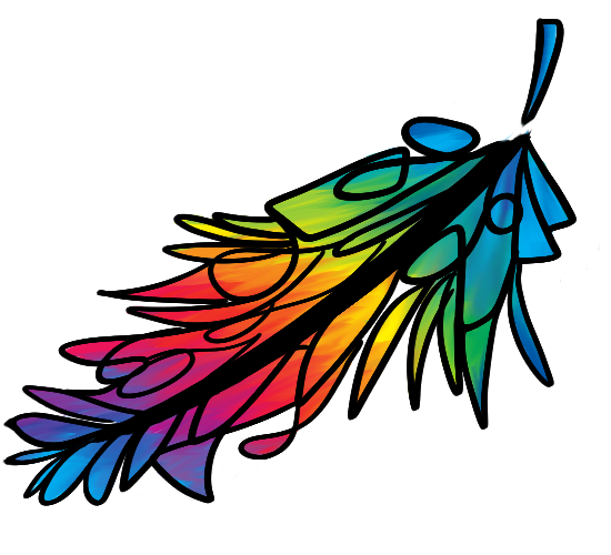 Colorful Feather, Part of My Logo