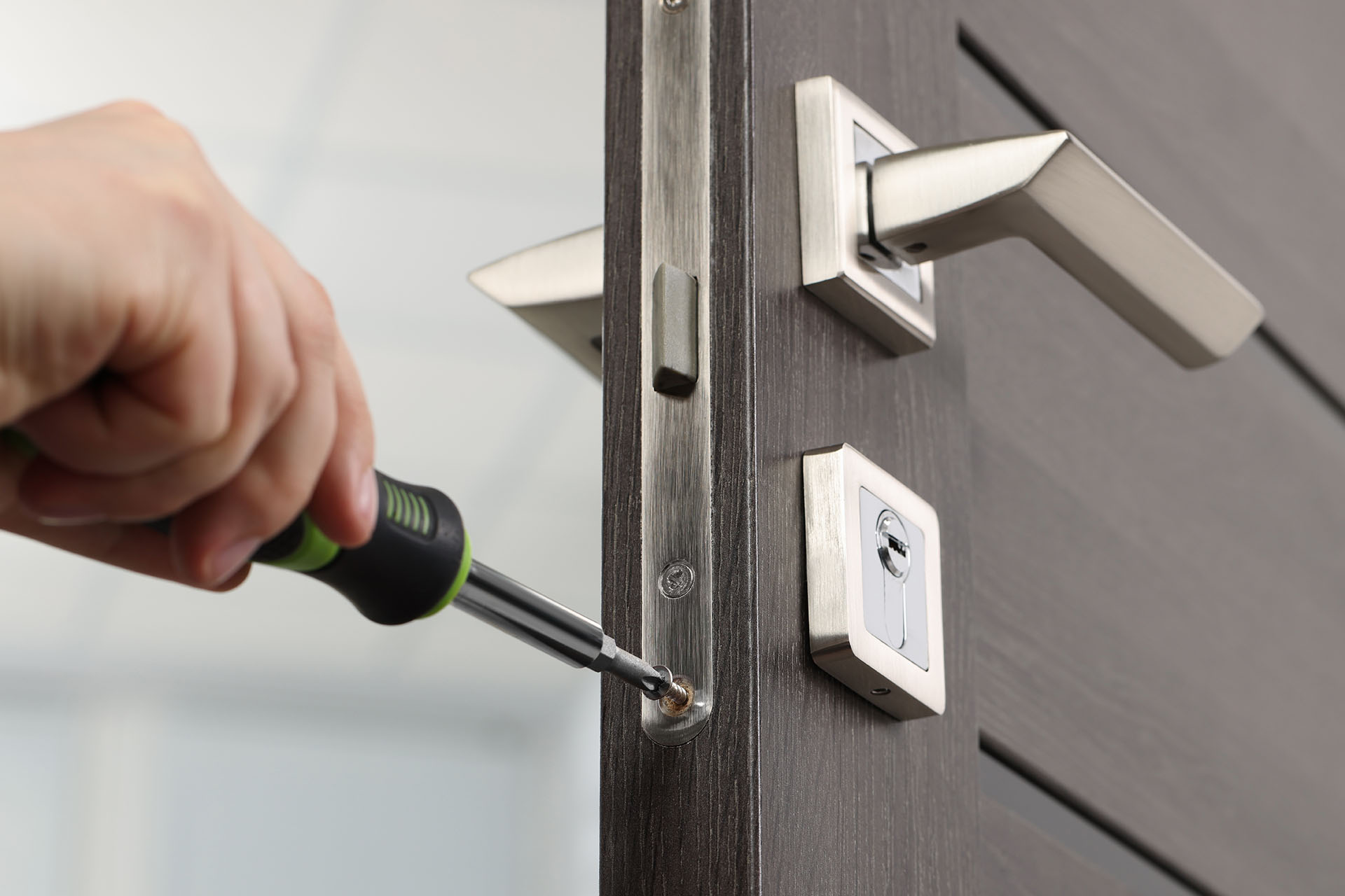 Replacing front door lock
