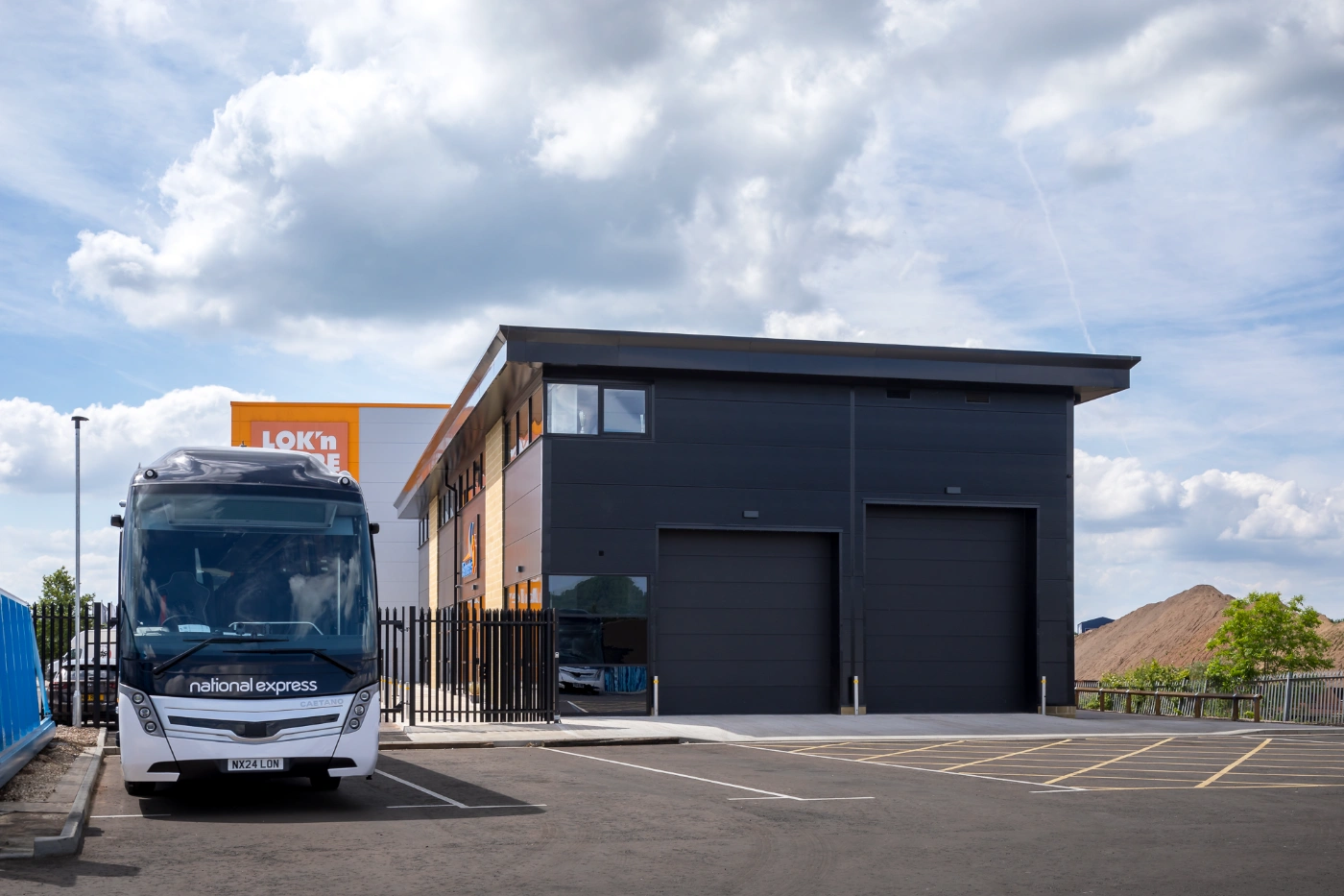 Completed Bennetts Coaches corporate facility, designed and built by MSB Group UK
