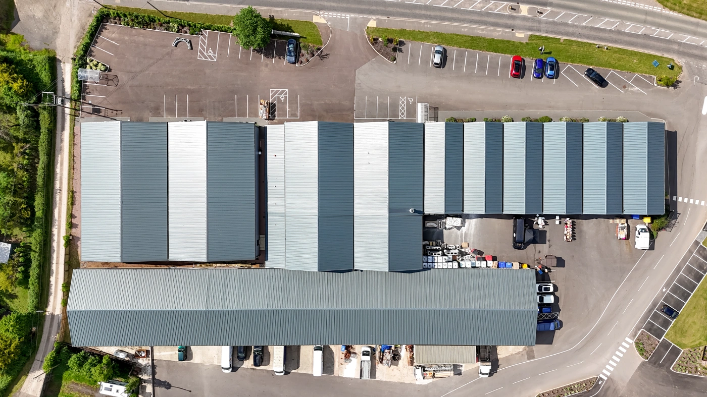 External finishing works on the Longhope Business Park development