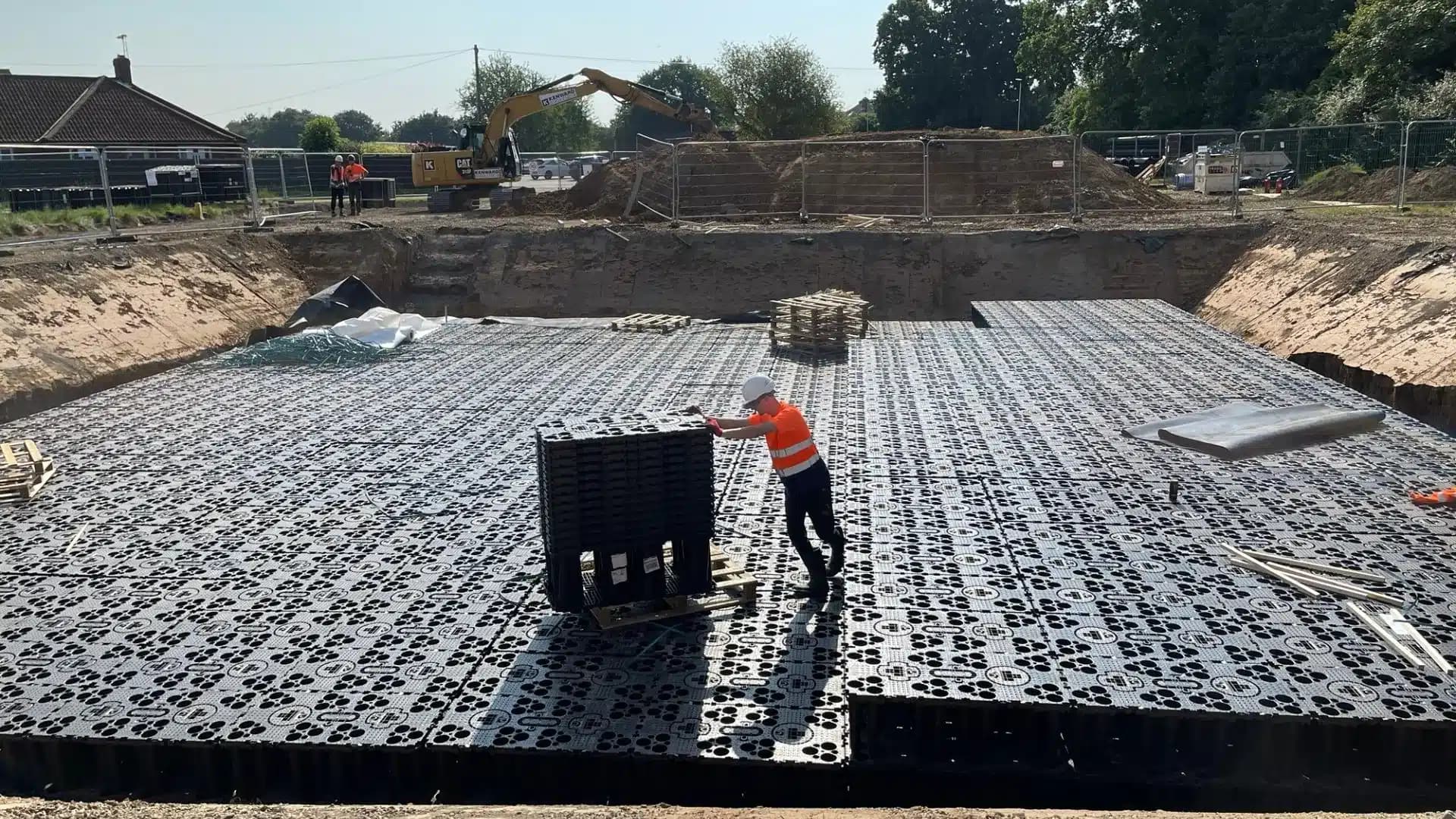 M&E and stormwater attenuation coordination on a sport and leisure construction project, MSB Group UK