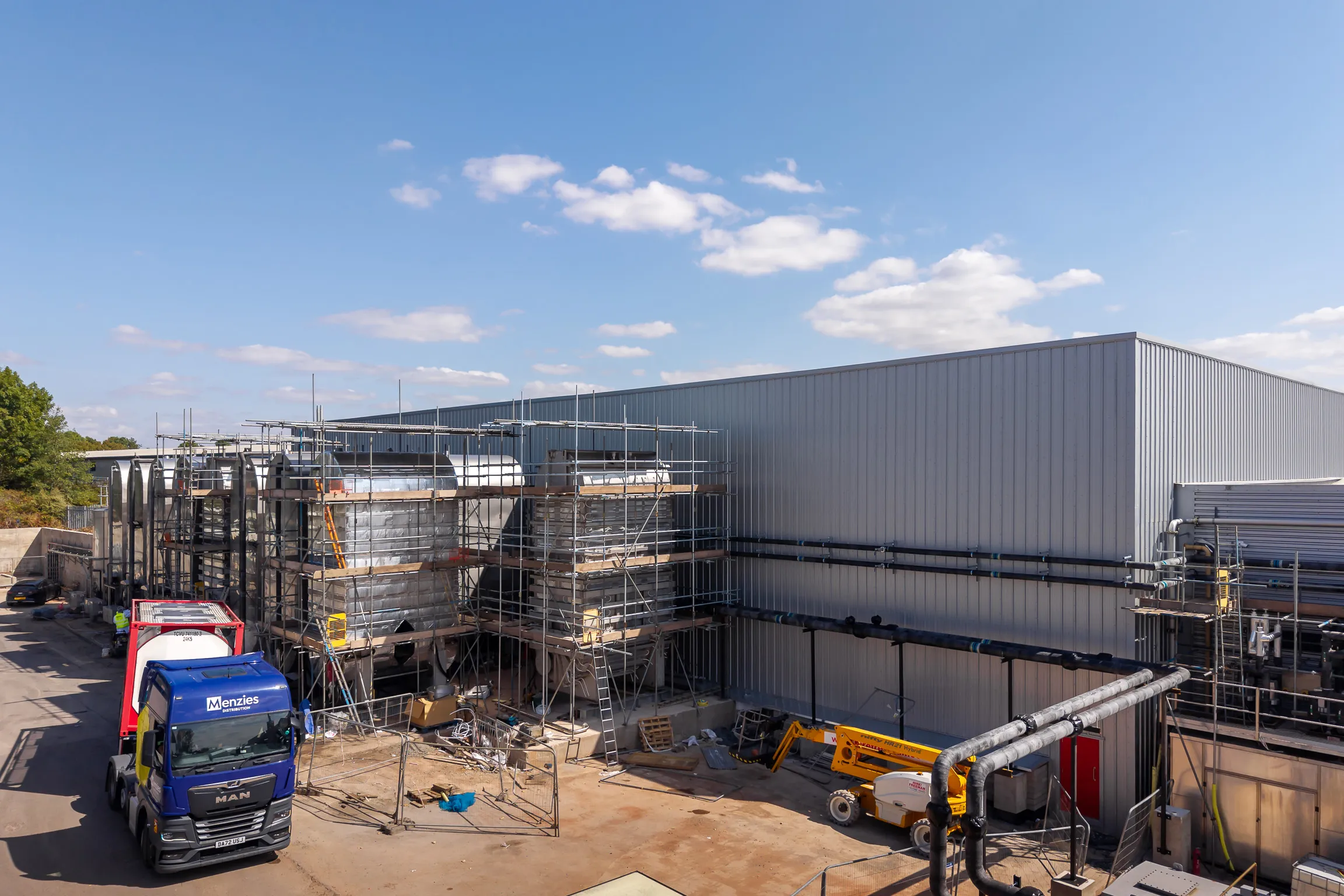 Factory extension delivered on a live operational food production site without stopping production, MSB Group UK