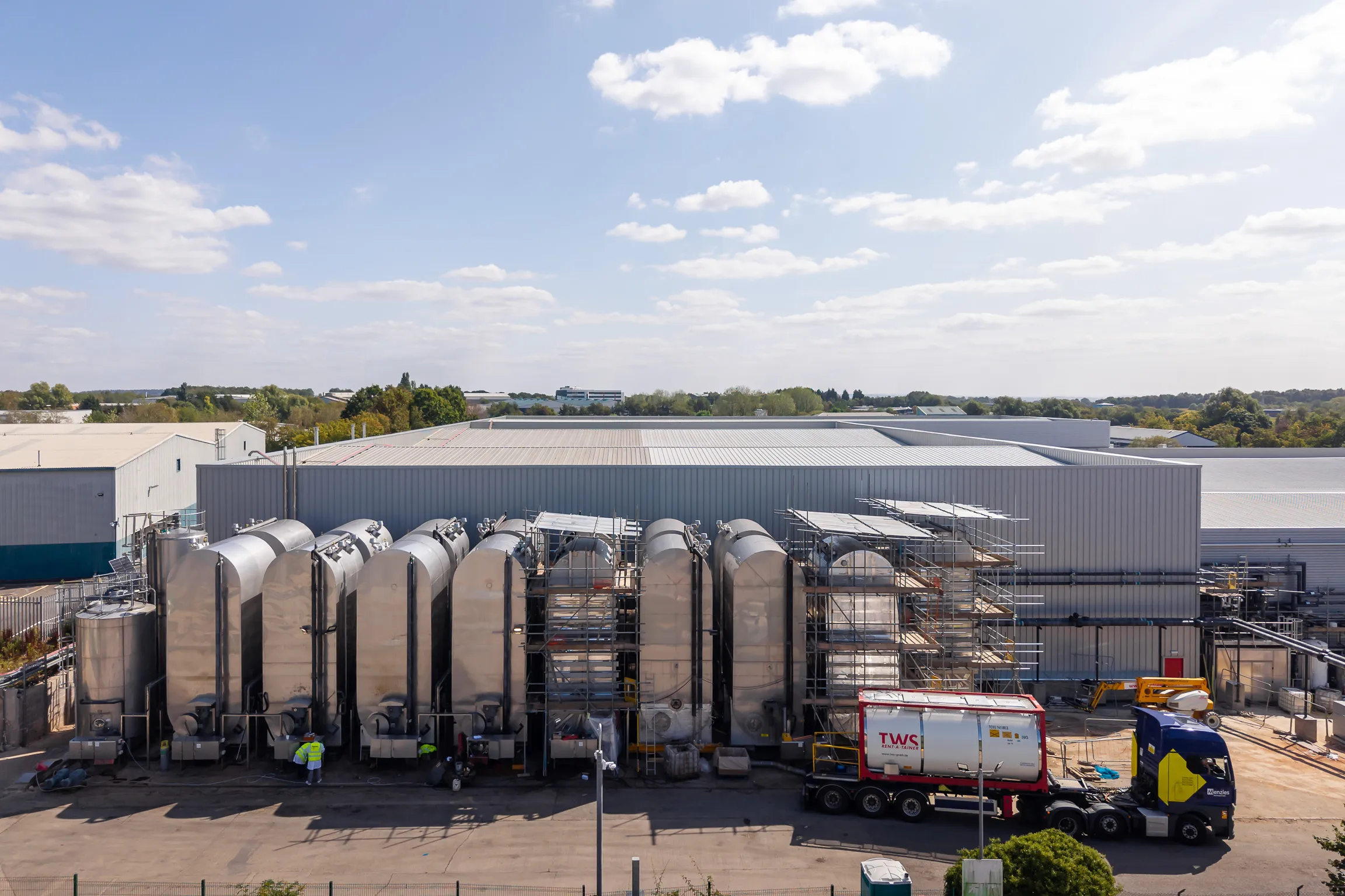 Magna House food and drink manufacturing facility exterior with process plant equipment, MSB Group UK