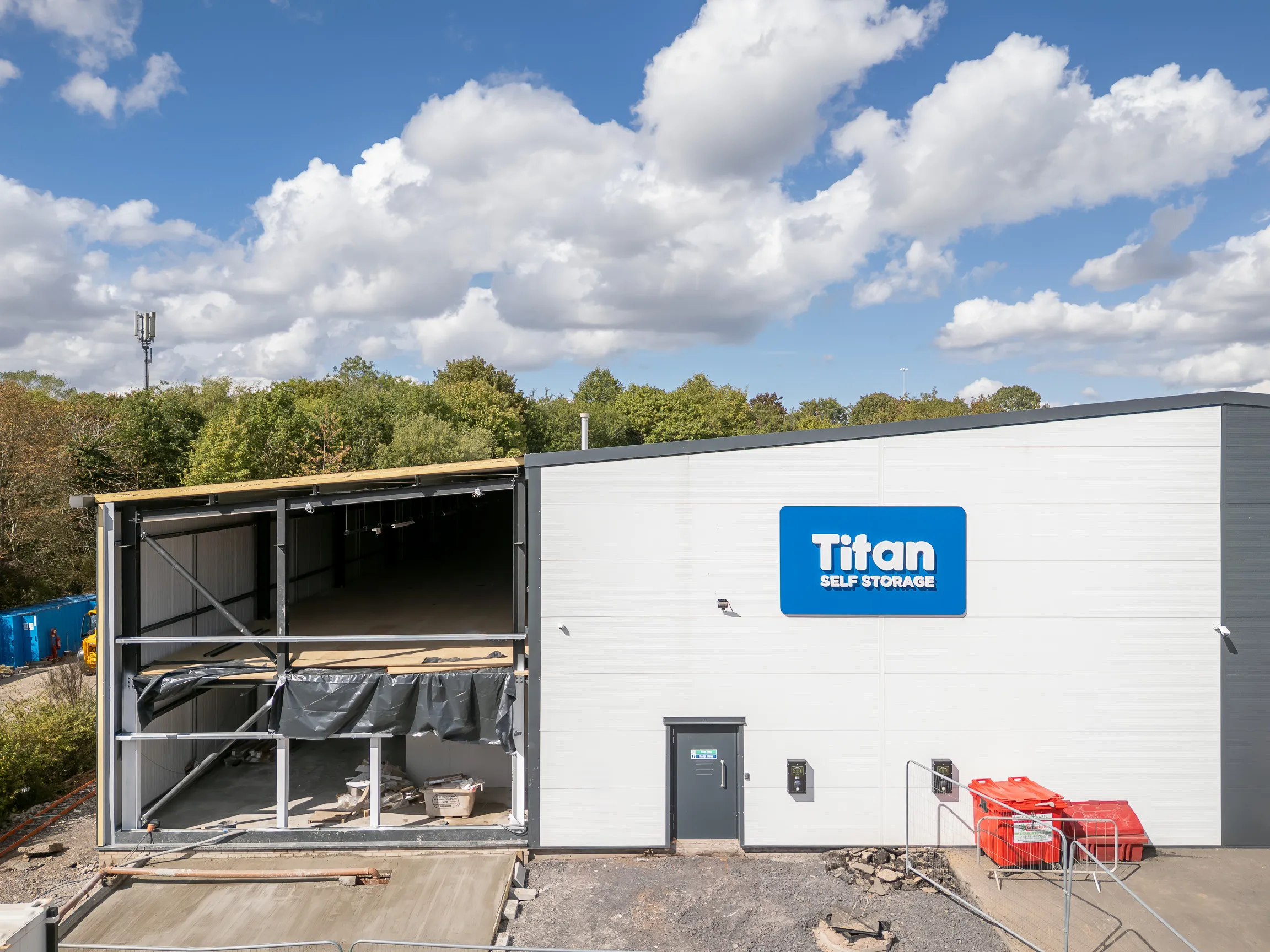 Rear extension to an existing trading self storage facility, Titan Self Storage, MSB Group UK