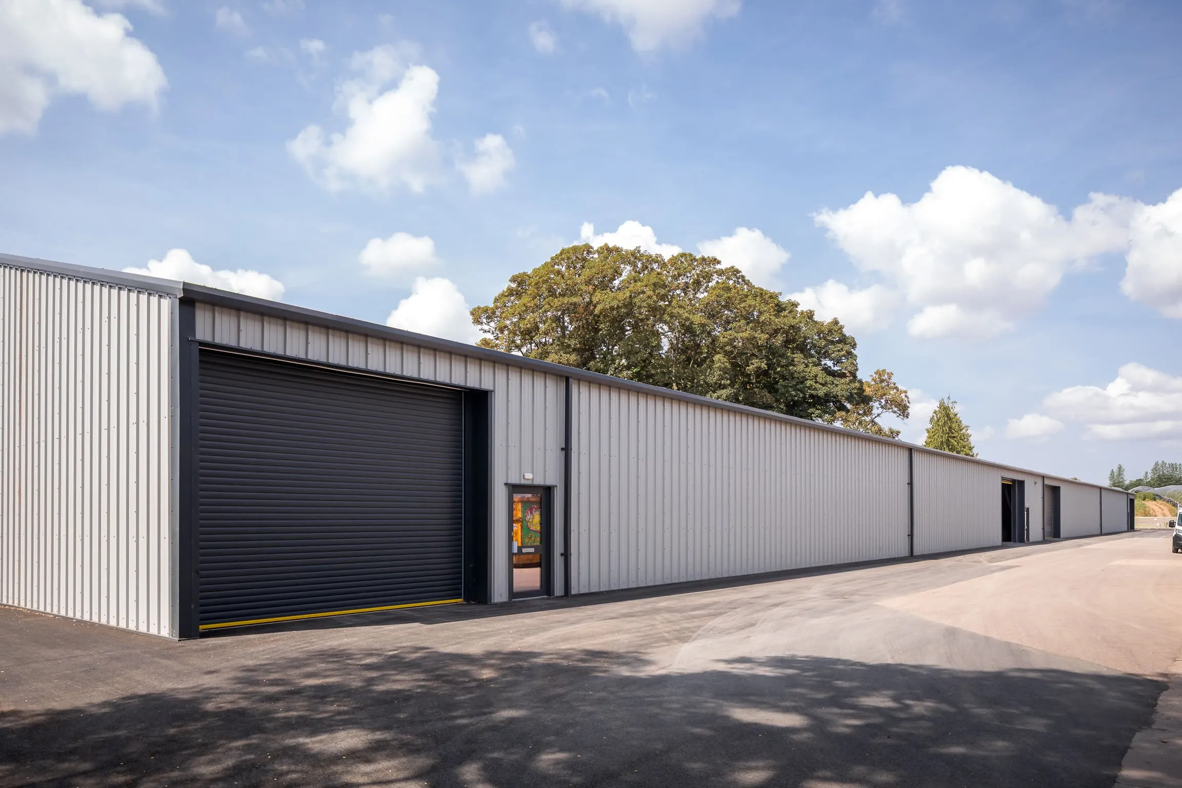Steel framed building under construction by MSB Group UK