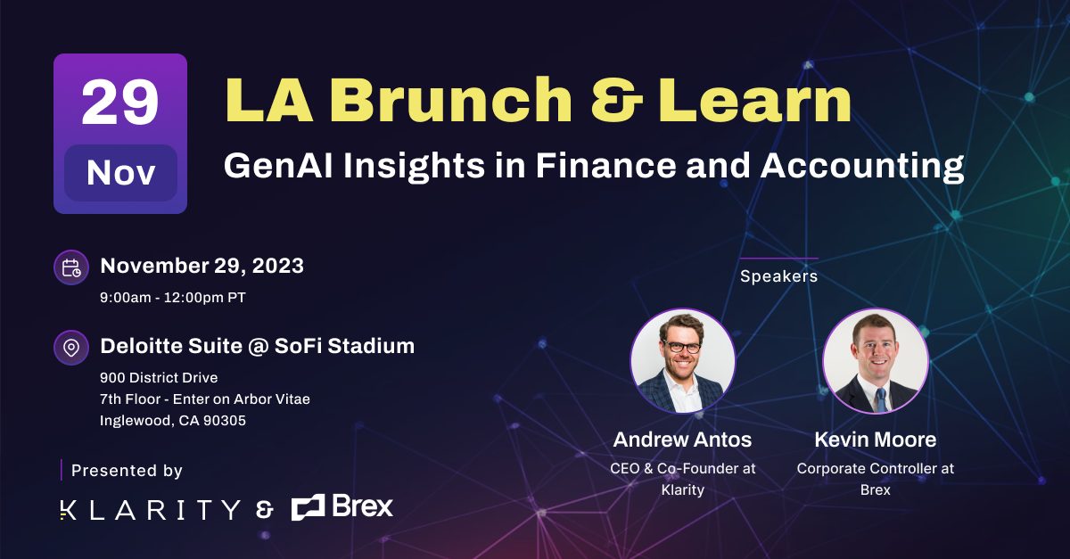 LA Brunch & Learn: GenAI Insights in Finance and Accounting