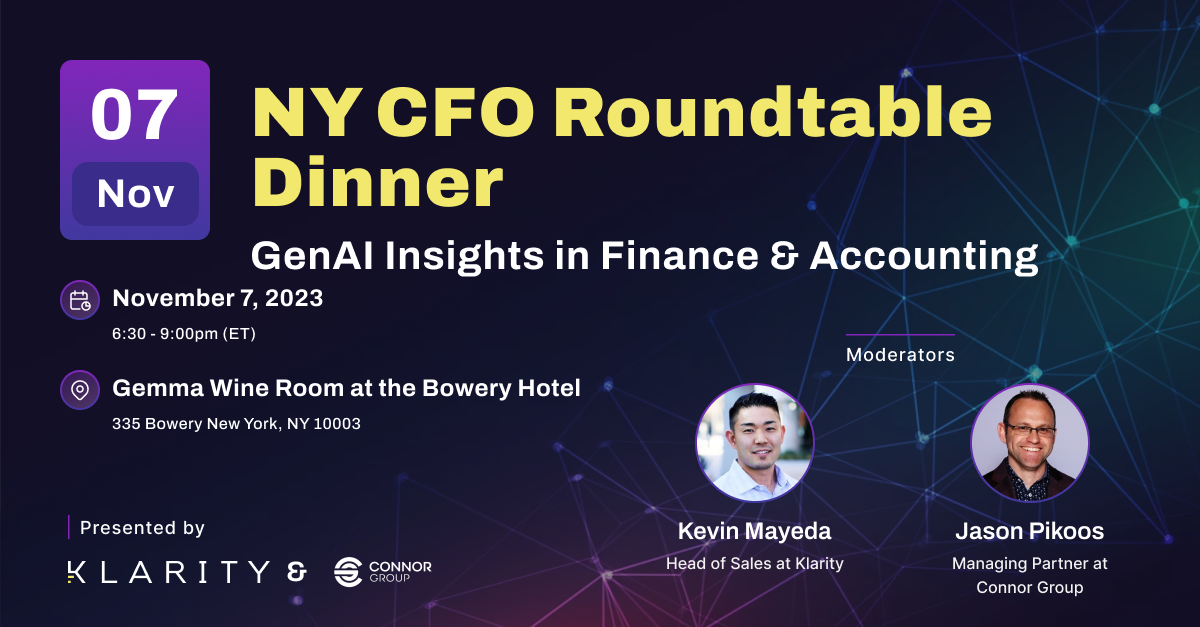 NY CFO Roundtable Dinner
