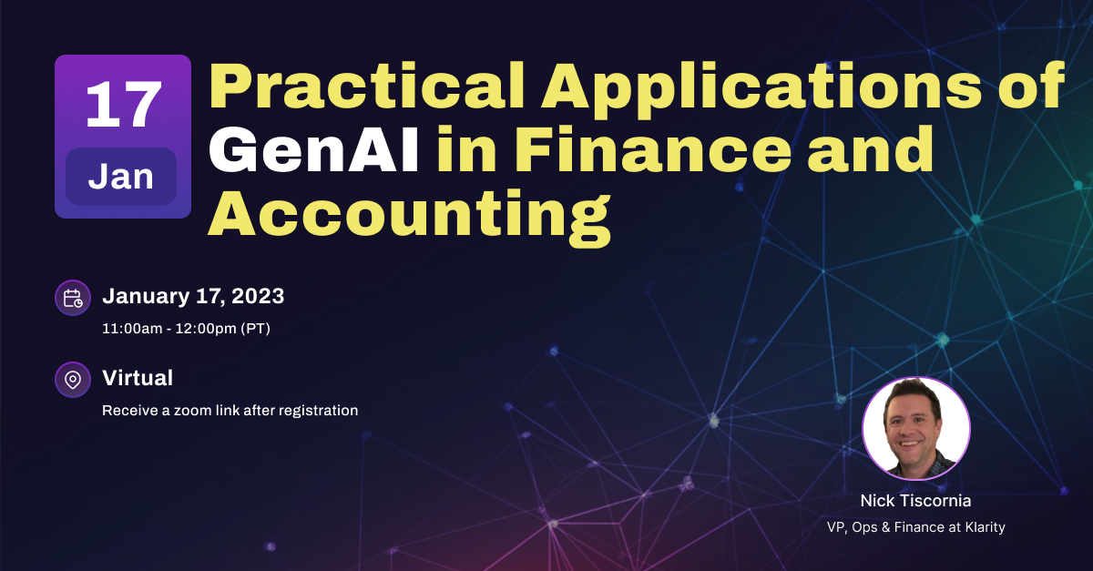 Practical Applications of GenAI in Finance and Accounting