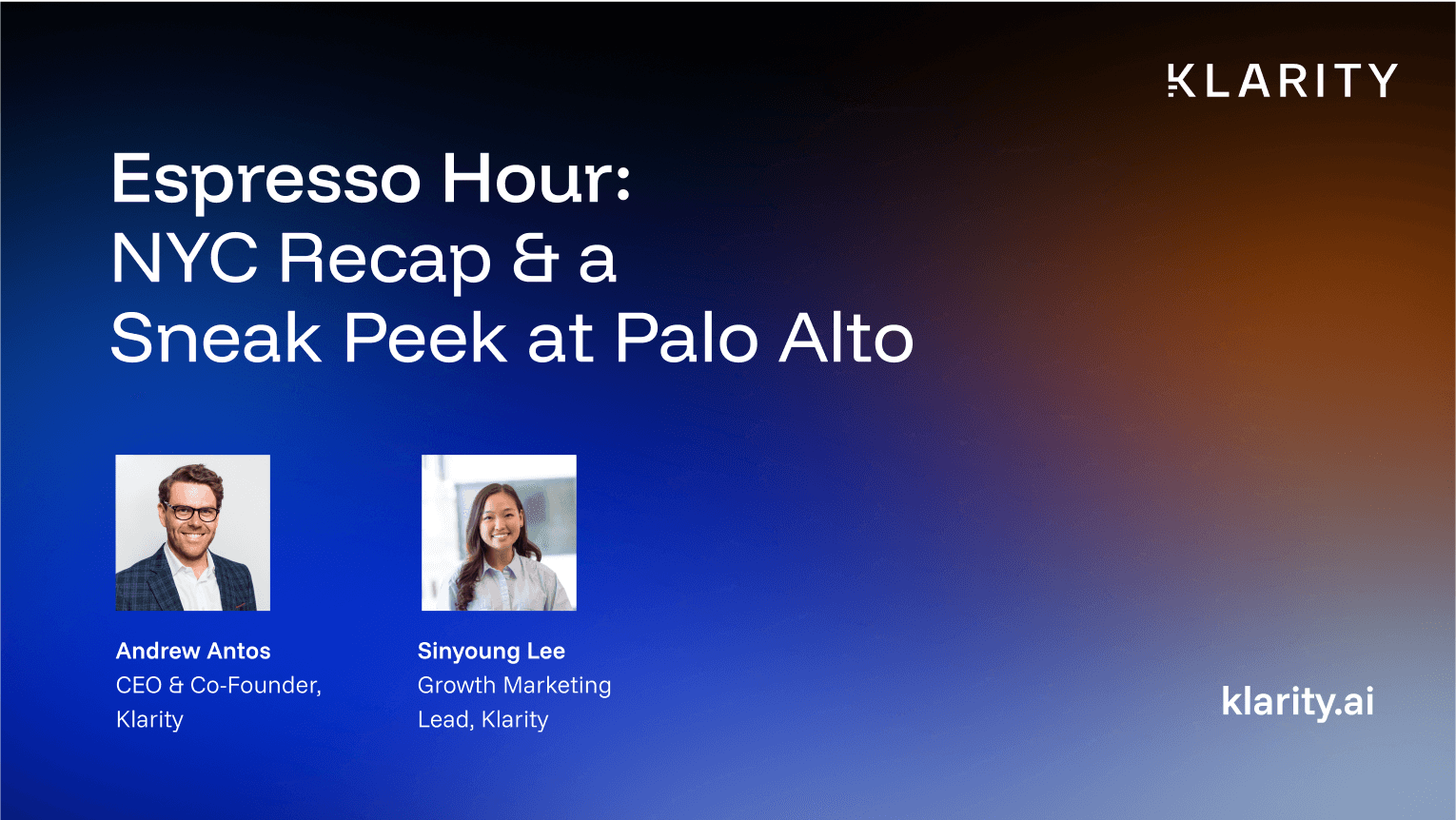 Espresso Hour: NYC Recap & a Sneak Peek at Palo Alto