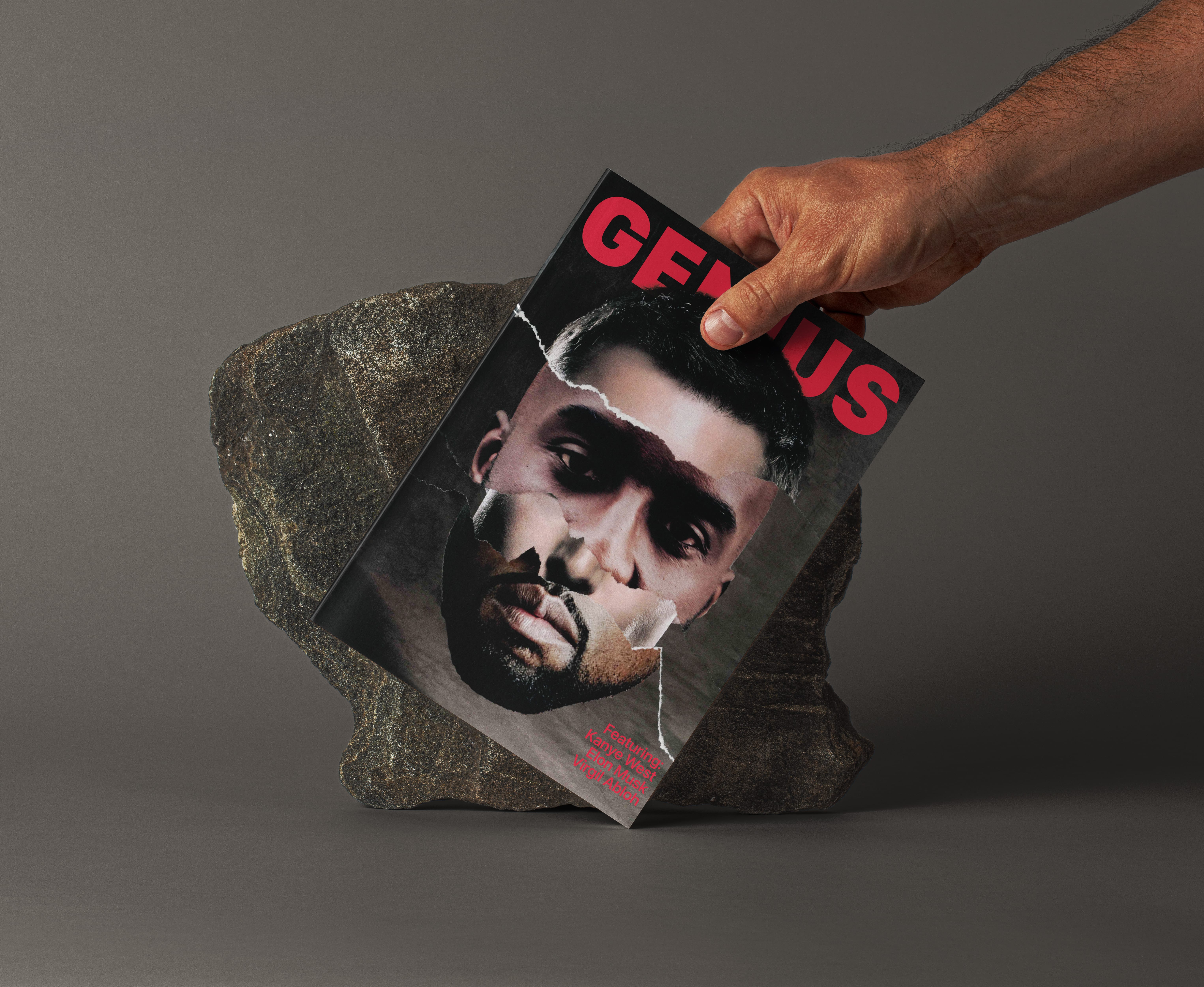 Genius Magazine — Editorial design cover exploring genius across sports, art, and culture