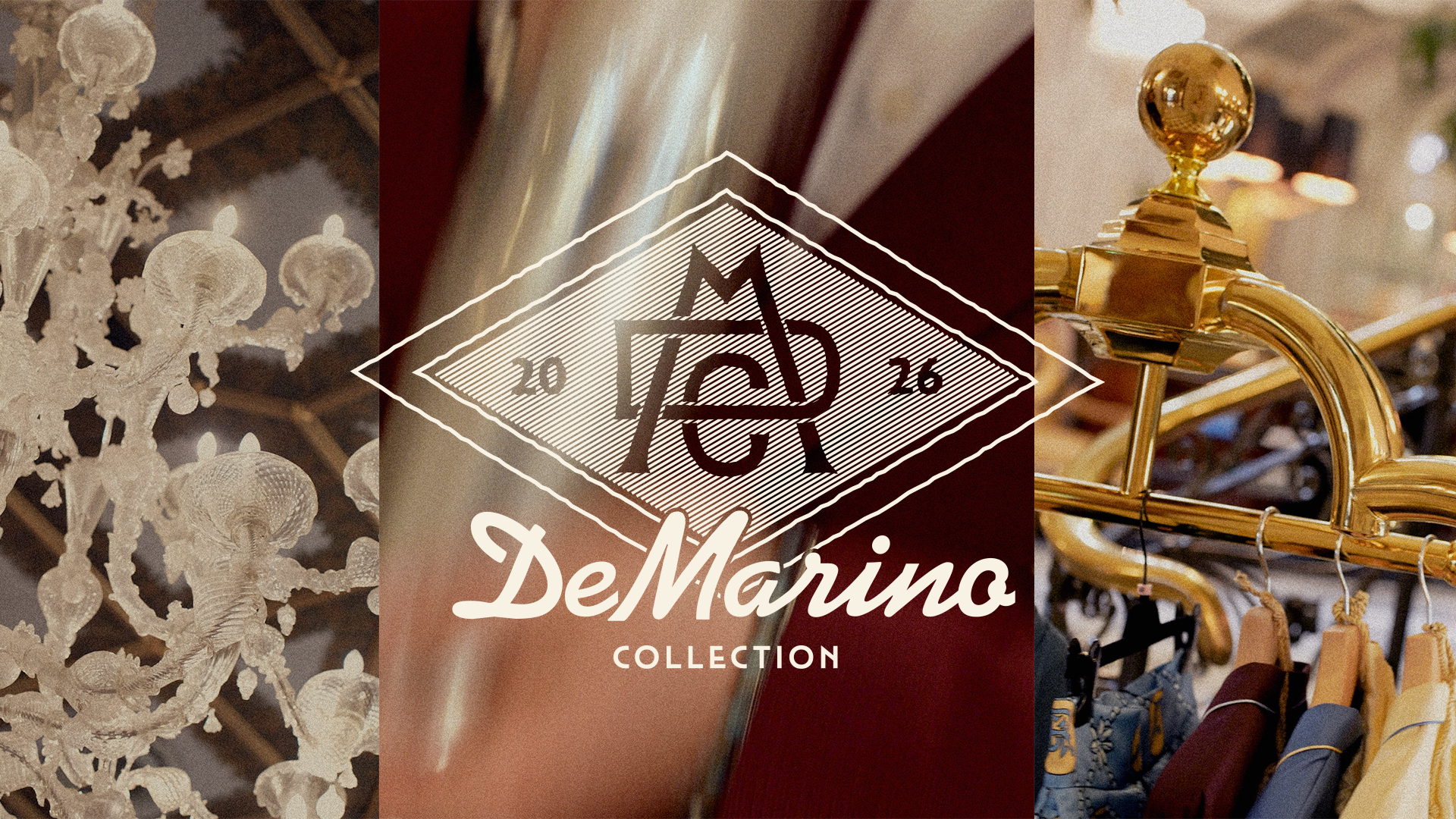 DeMarino Collection — Visual identity showcase featuring Italian elegance and La Dolce Vita aesthetic
