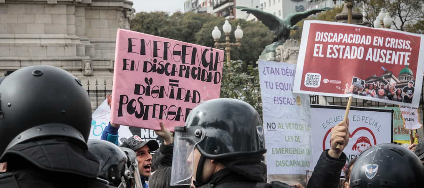 Protestas contra Milei en Argentina