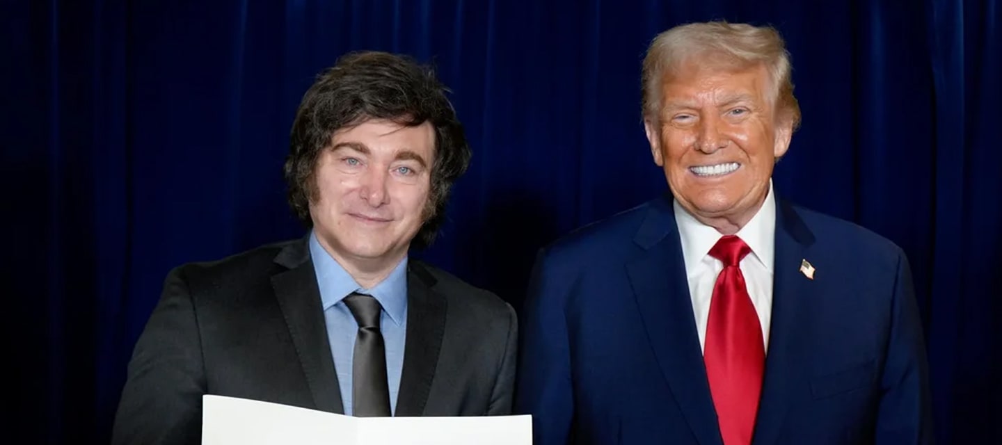 Milei y Trump reunidos